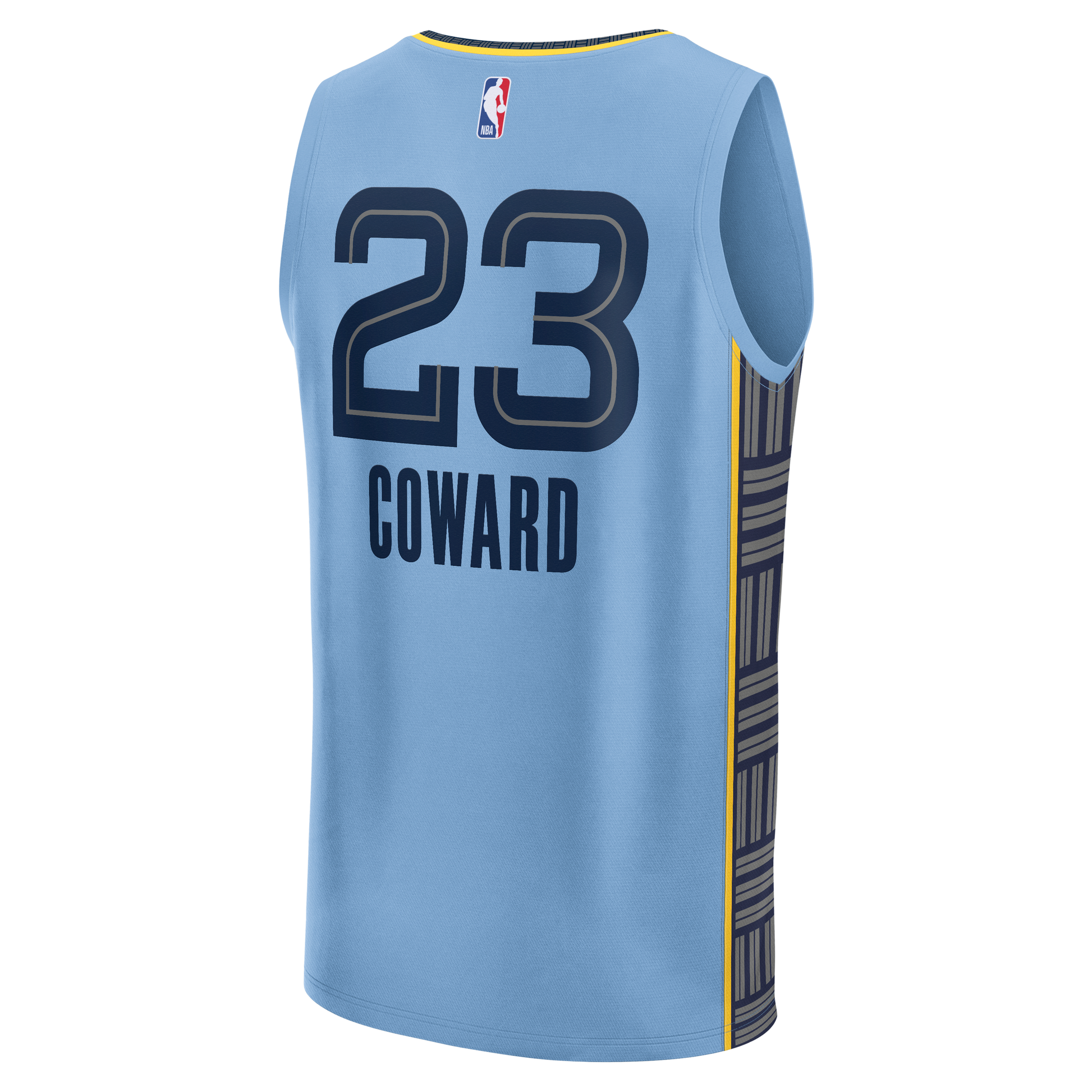 Men's Memphis Grizzlies Cedric Coward Fanatics Light Blue Fast Break Replica Player Jersey - Statement Edition