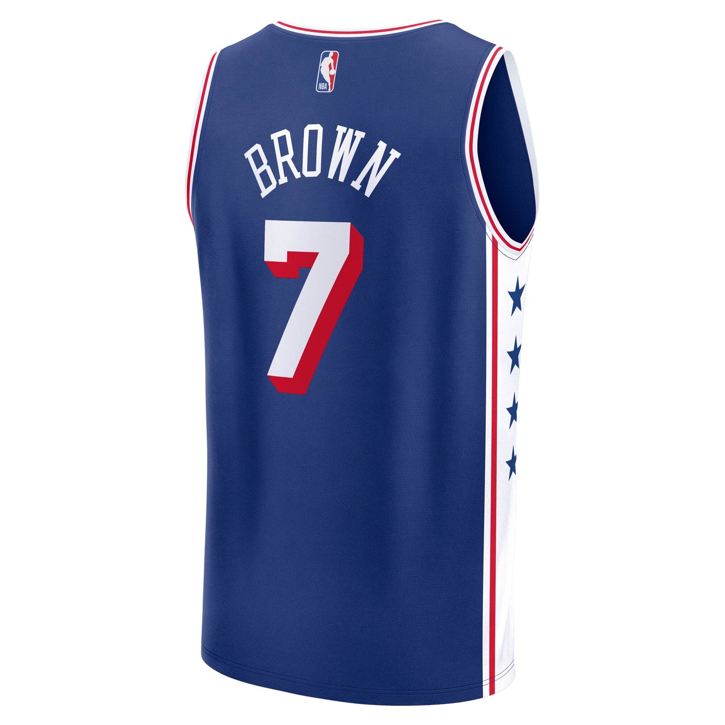 Youth Philadelphia 76ers Jaylen Brown Fanatics Royal Fast Break Replica Jersey - Icon Edition
