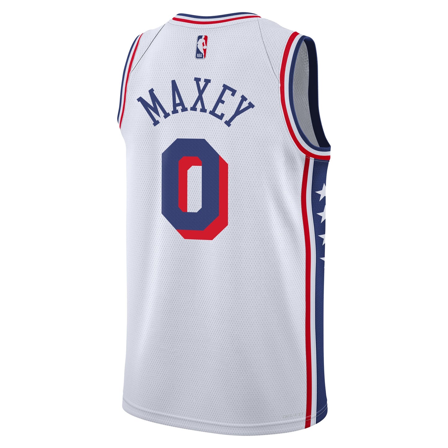 Youth Philadelphia 76ers Tyrese Maxey Nike White Association Swingman Jersey
