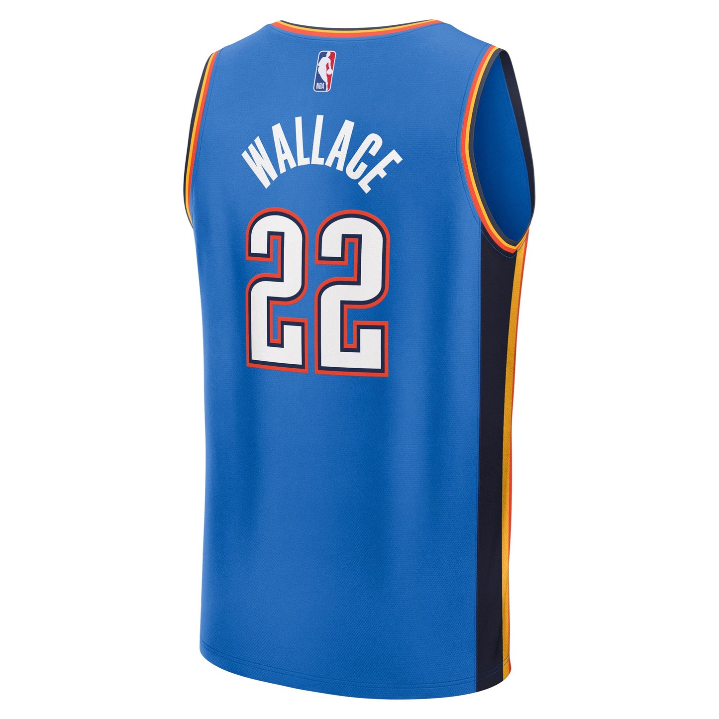 Men's Oklahoma City Thunder Cason Wallace Fanatics Blue Fast Break Replica Player Jersey - Icon Edition