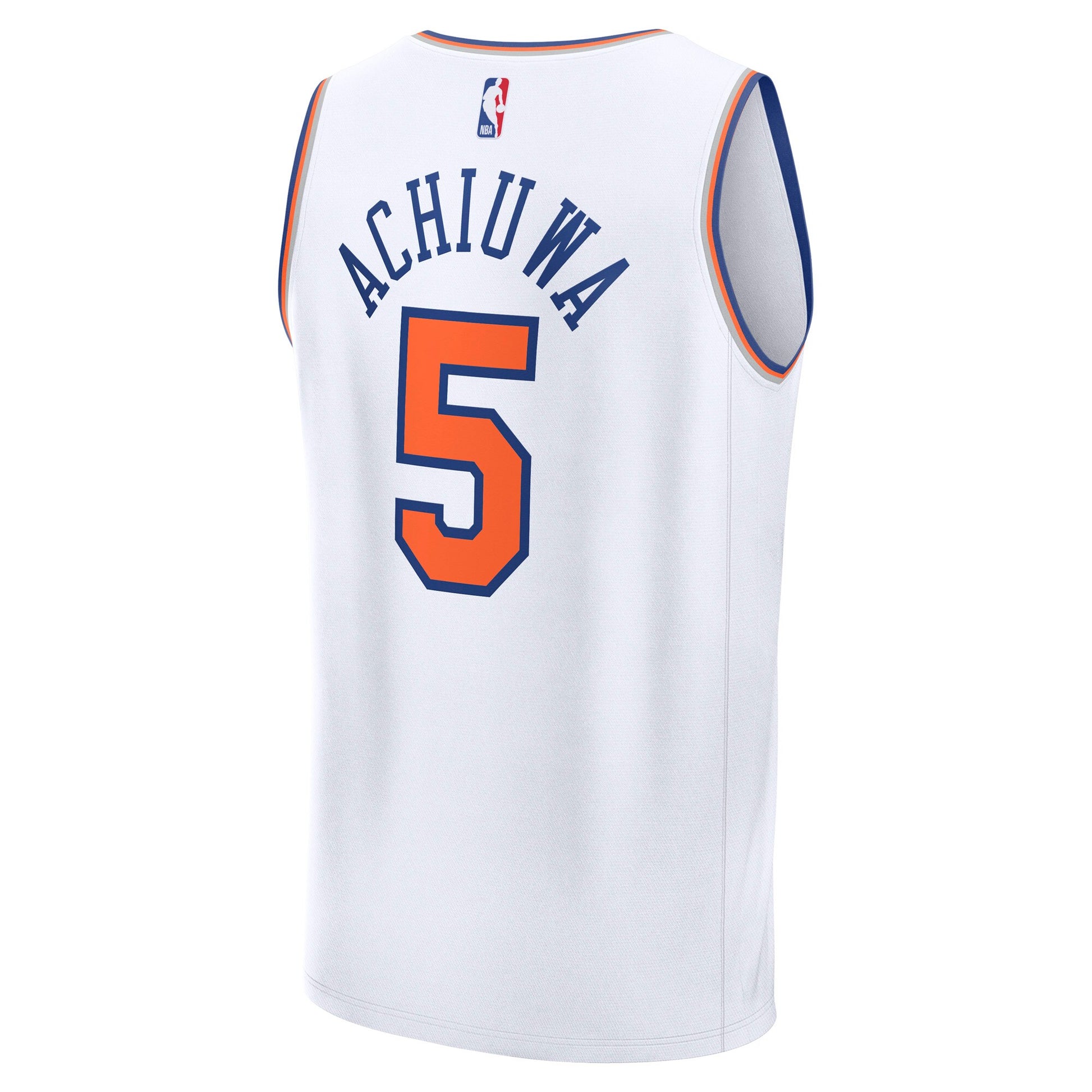 Men's New York Knicks Precious Achiuwa Fanatics White Fast Break Replica Player Jersey - Association Edition