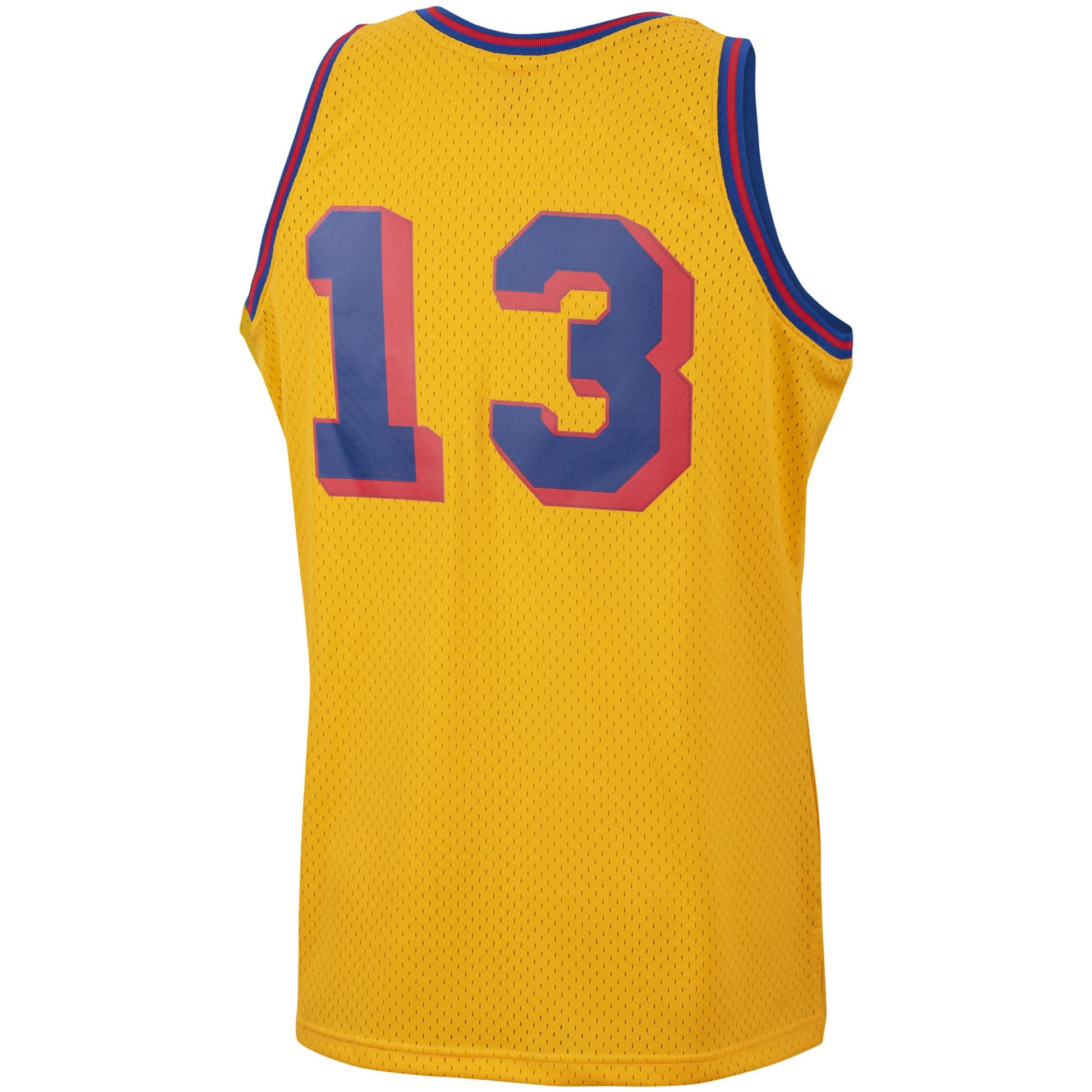Men's San Francisco Warriors Wilt Chamberlain Mitchell & Ness Gold 1962/63 Hardwood Classics Swingman Jersey