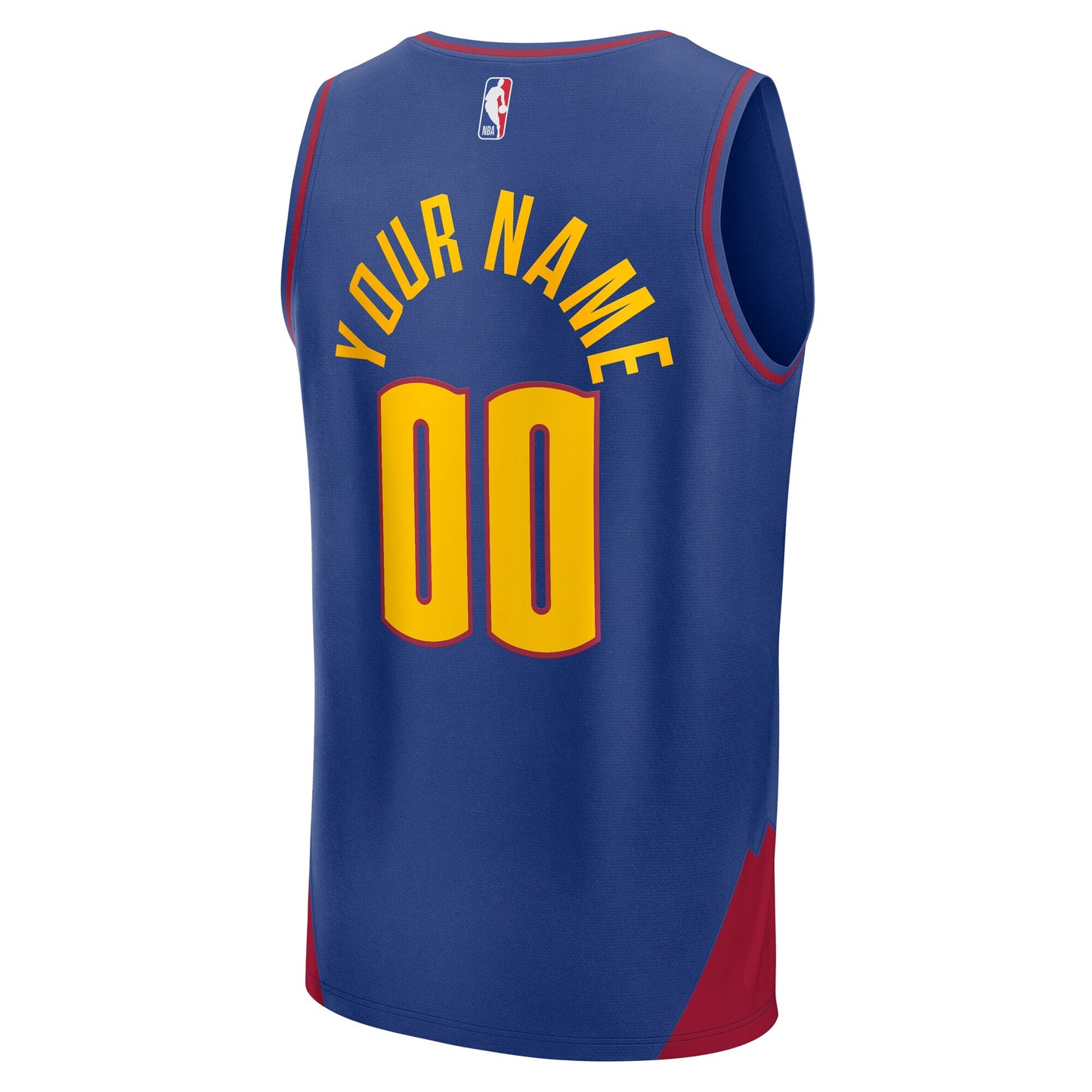 Men's Denver Nuggets Fanatics Blue Fast Break Custom Jersey - Statement Edition