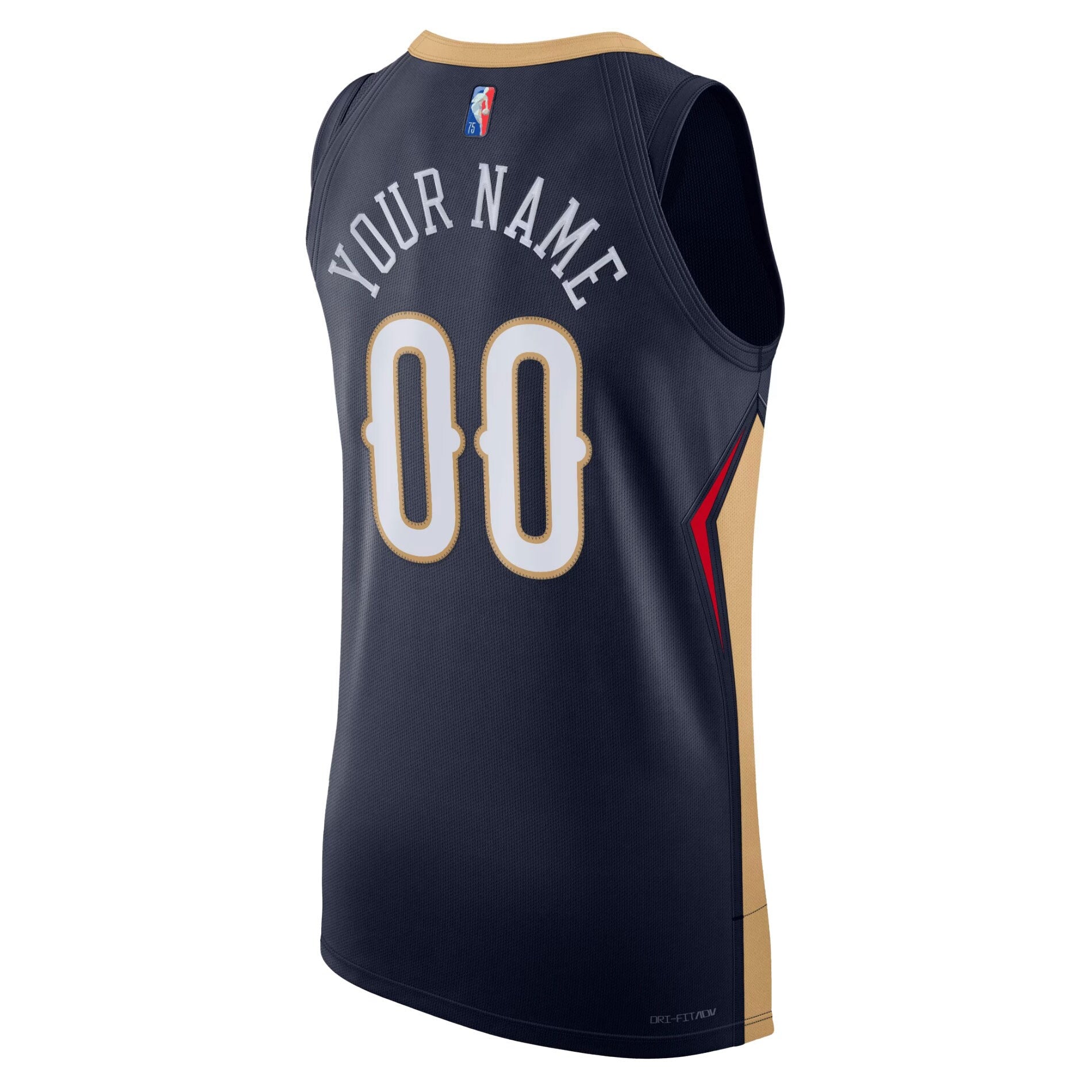 Men's New Orleans Pelicans Nike Navy 2021/22 Diamond Authentic Custom Jersey - Icon Edition