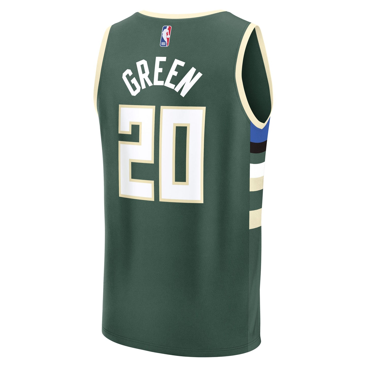 Men's Milwaukee Bucks A.J. Green Fanatics Hunter Green Fast Break Replica Player Jersey - Icon Edition