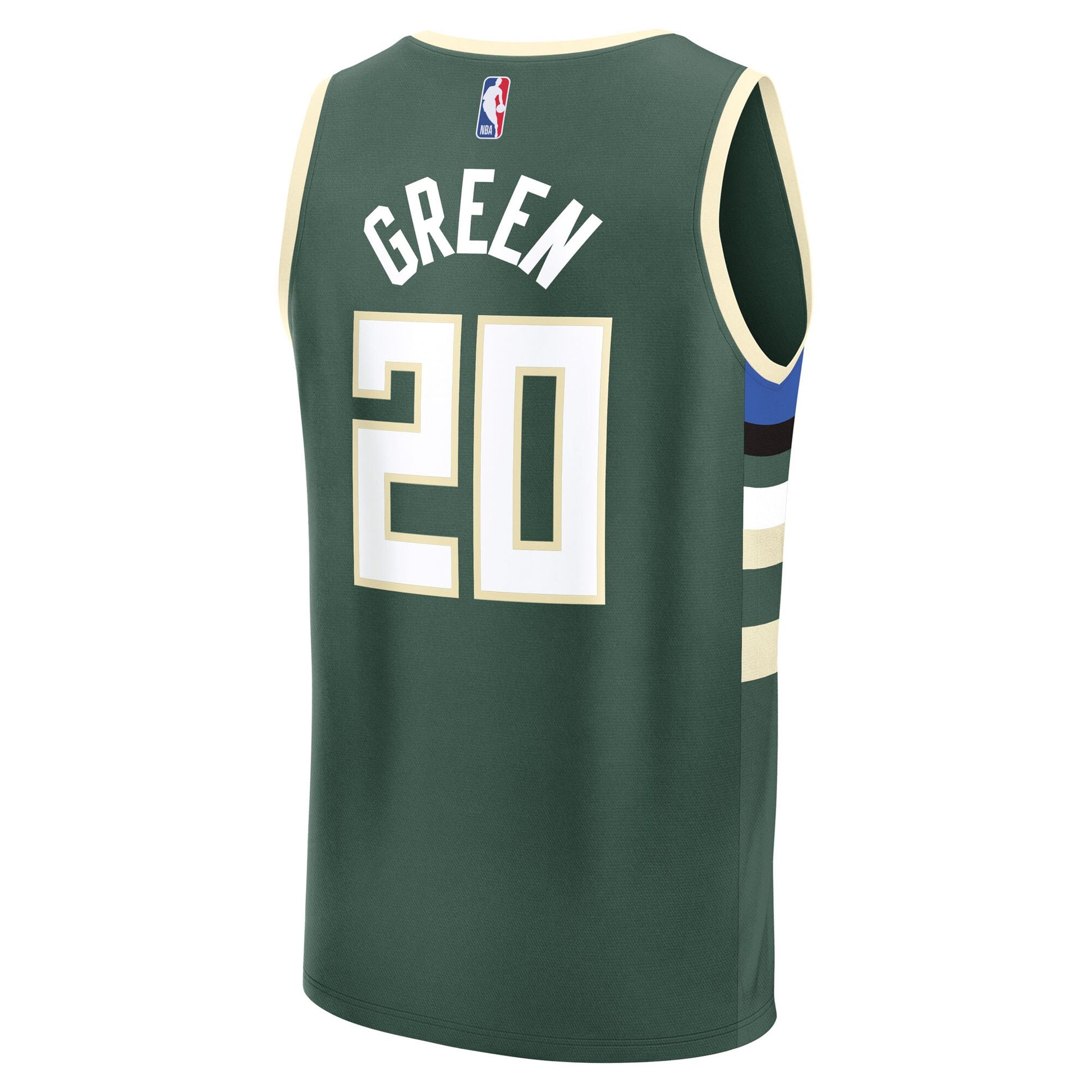 Men's Milwaukee Bucks A.J. Green Fanatics Hunter Green Fast Break Replica Player Jersey - Icon Edition