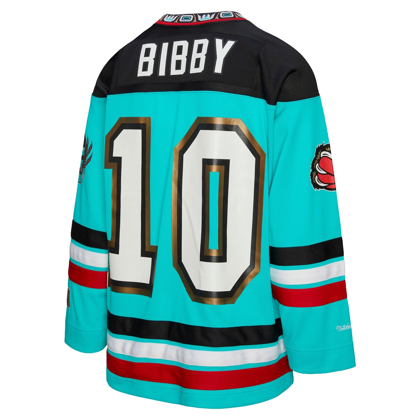 Unisex Vancouver Grizzlies Mike Bibby Mitchell & Ness Turquoise Maxxed Out Fashion Hockey Jersey