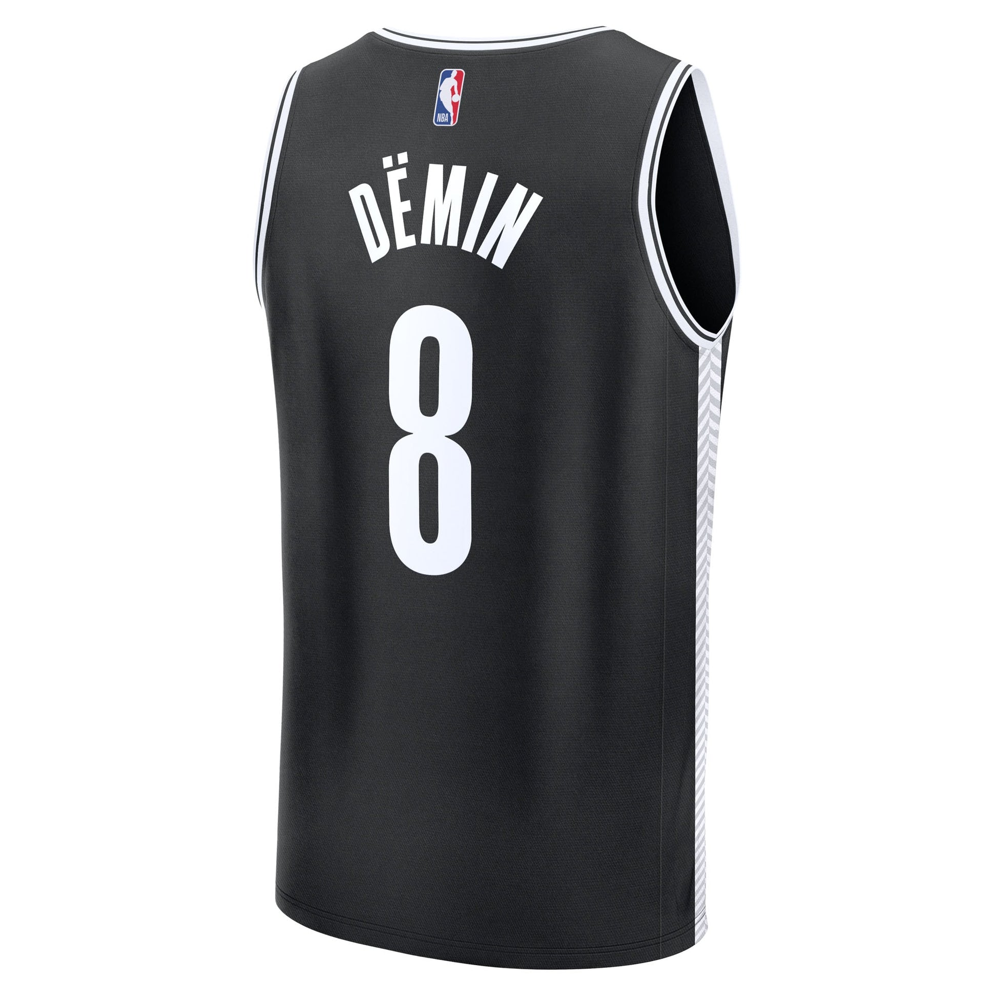 Men's Brooklyn Nets Egor Dëmin Fanatics Black Fast Break Replica Jersey - Icon Edition