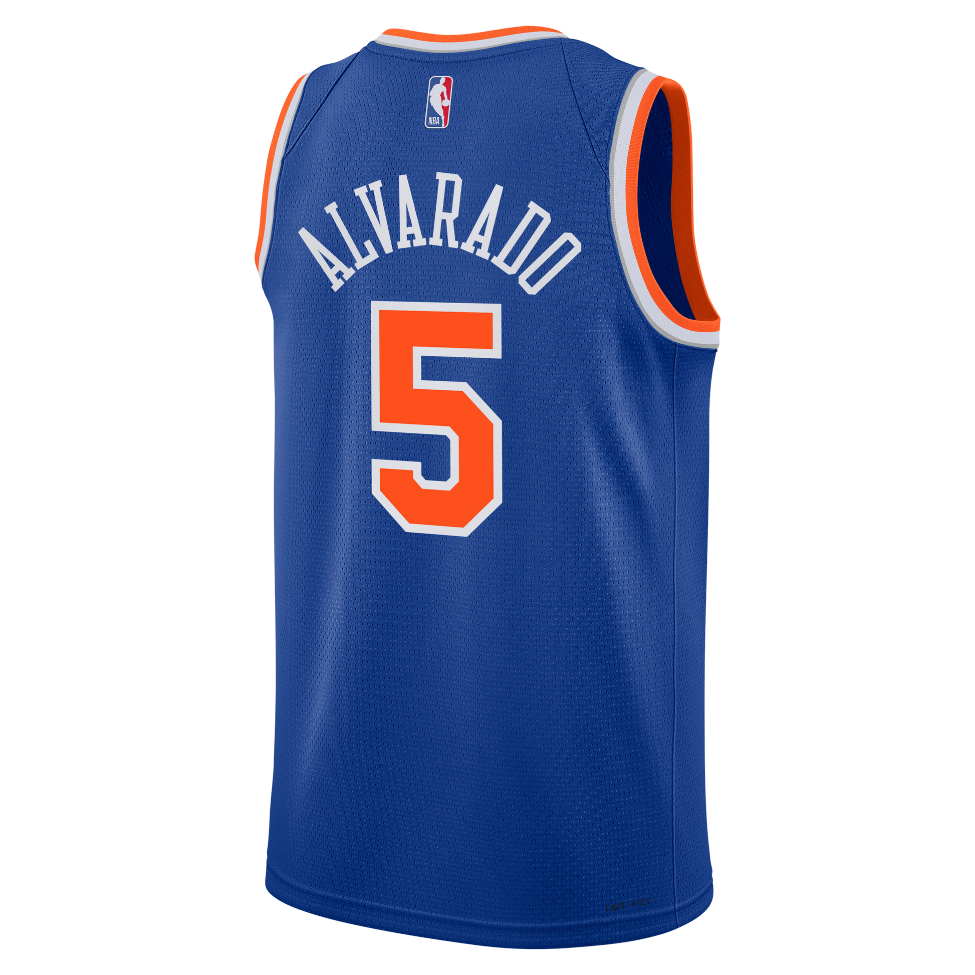 Youth New York Knicks Jose Alvarado Nike Blue Swingman Jersey - Icon Edition