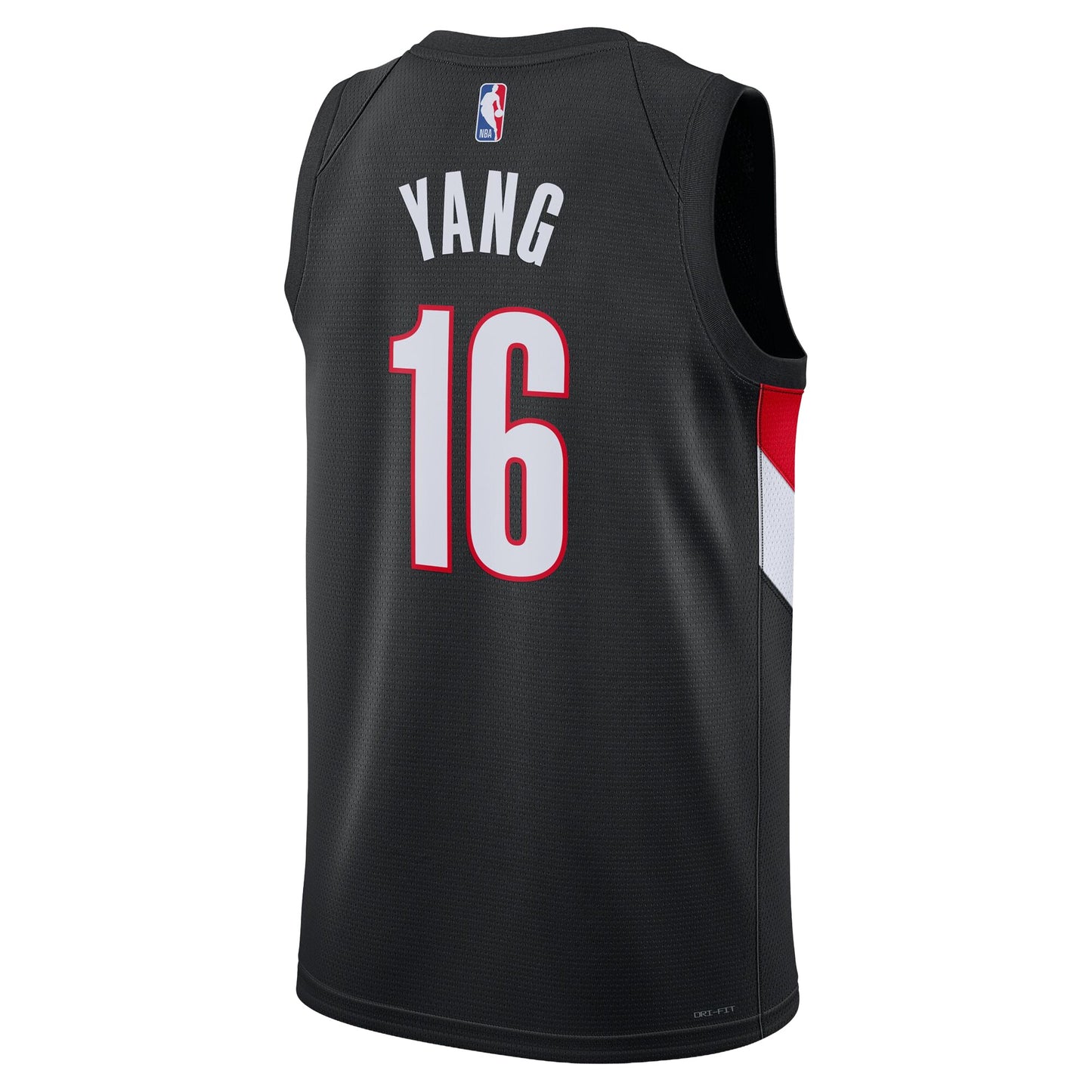 Unisex Portland Trail Blazers Yang Hansen Nike Black Swingman Jersey - Icon Edition