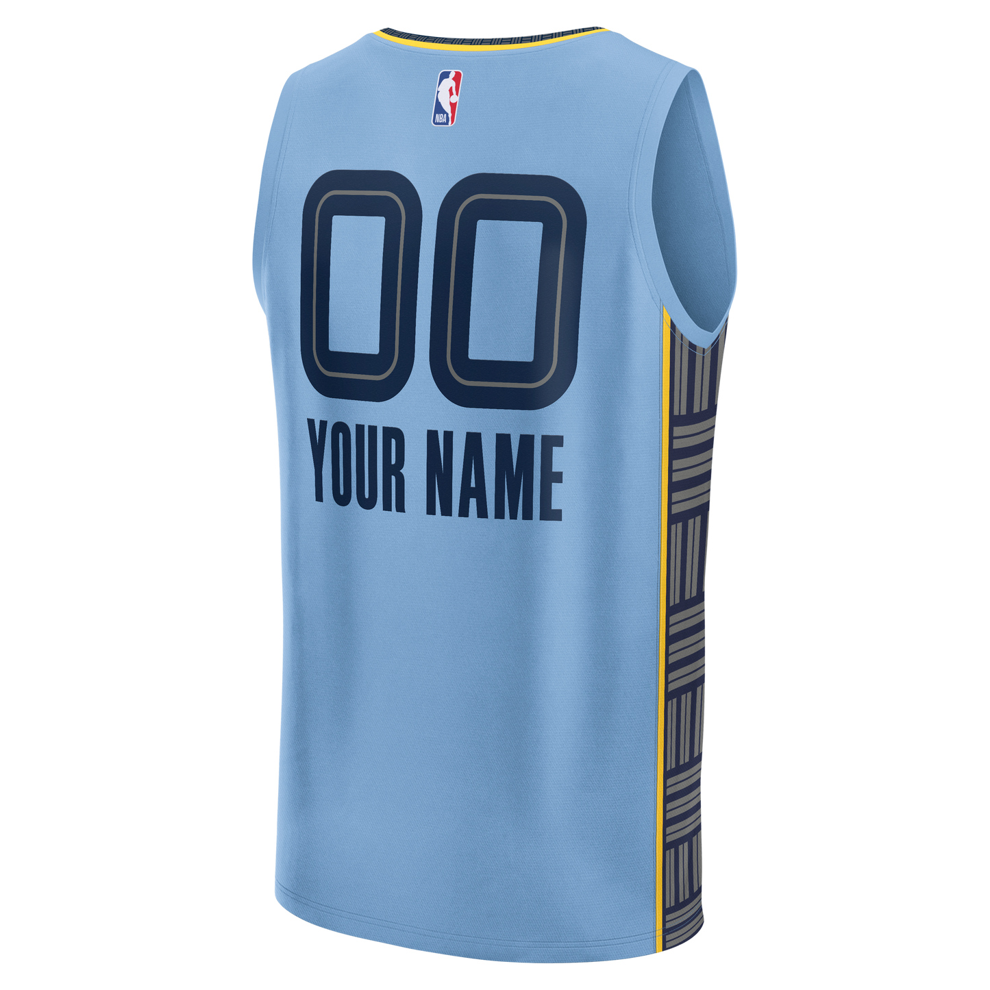 Youth Memphis Grizzlies Fanatics Light Blue Fast Break Custom Jersey - Statement Edition