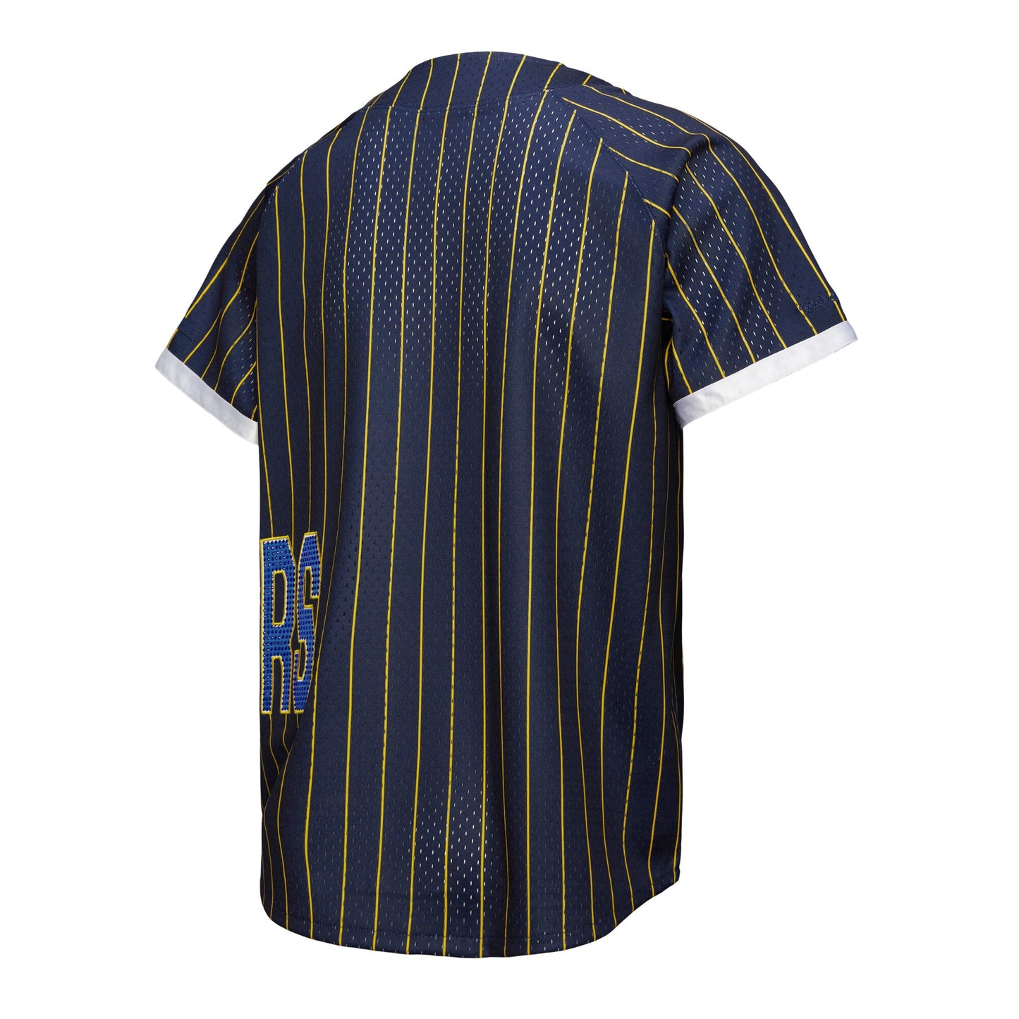 Women's Golden State Warriors  Mitchell & Ness x DANNIJO Blue Fashion Baseball Jersey