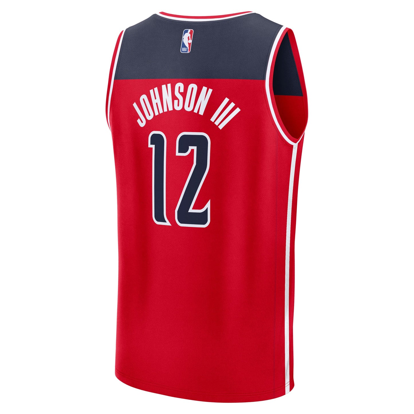 Men's Washington Wizards Tre Johnson III Fanatics Red 2025 NBA Draft First Round Pick Fast Break Replica Jersey - Icon Edition