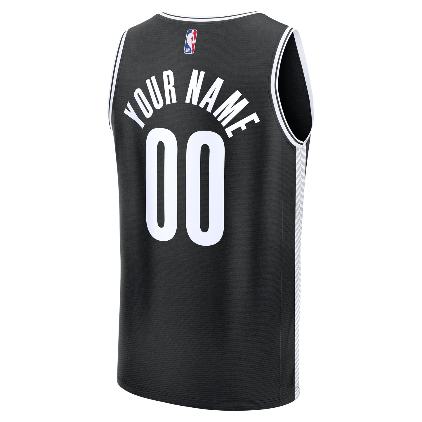 Men's Brooklyn Nets Fanatics Black Fast Break Custom Jersey - Icon Edition
