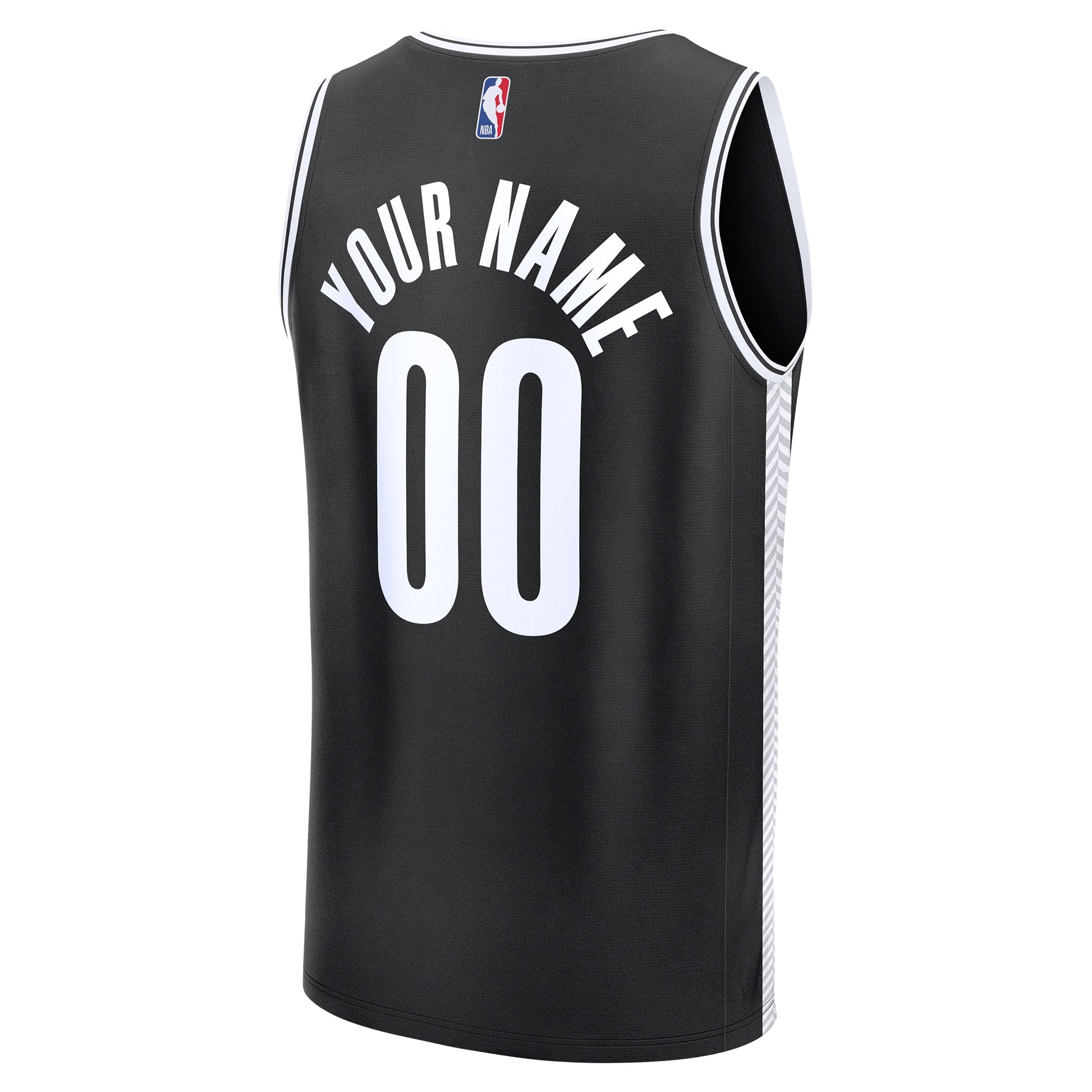 Men's Brooklyn Nets Fanatics Black Fast Break Custom Jersey - Icon Edition