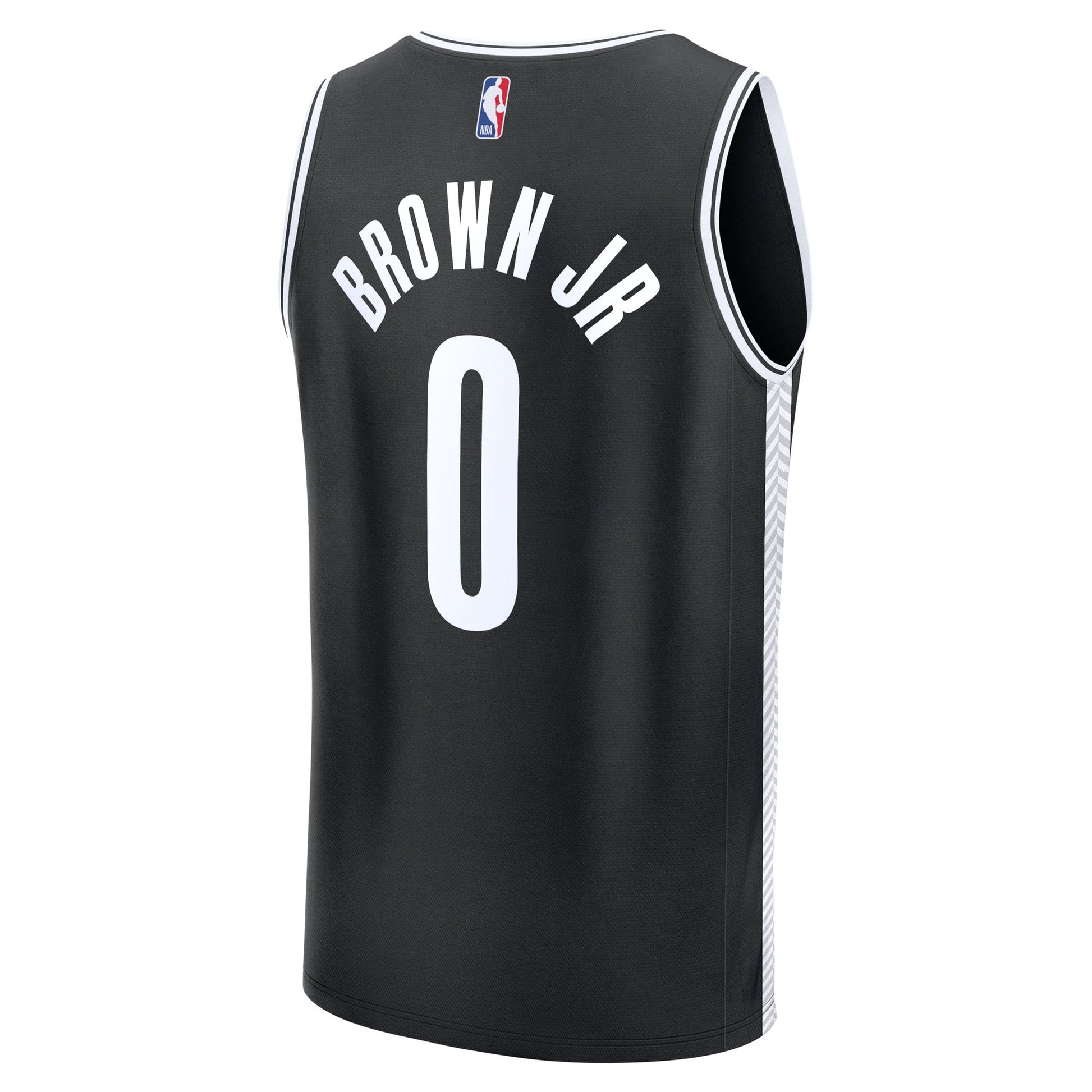 Men's Brooklyn Nets Mikel Brown Jr. Fanatics Black 2026 NBA Draft First Round Pick Fast Break Jersey - Icon Edition