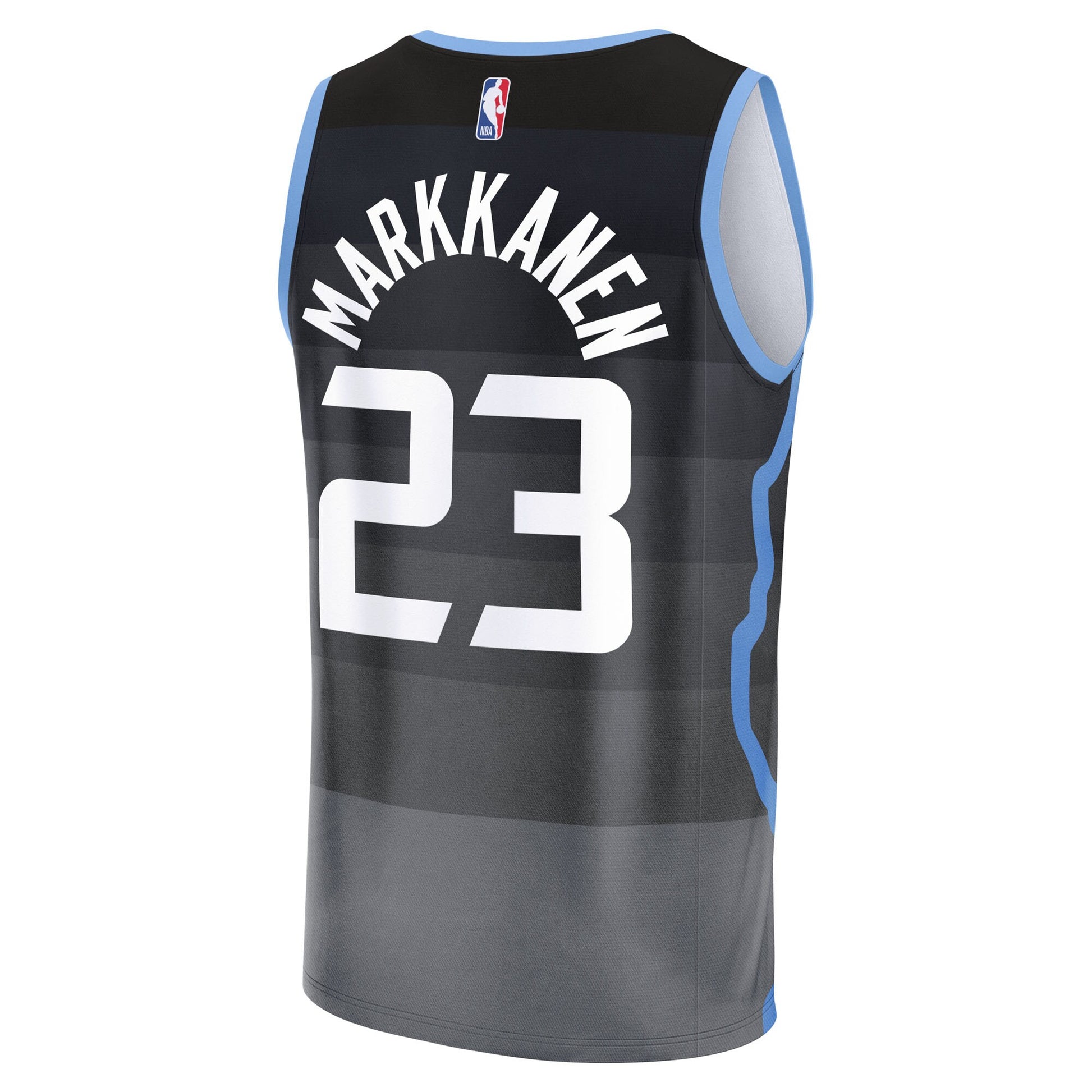 Youth Utah Jazz Lauri Markkanen Fanatics Black Fast Break Jersey - City Edition