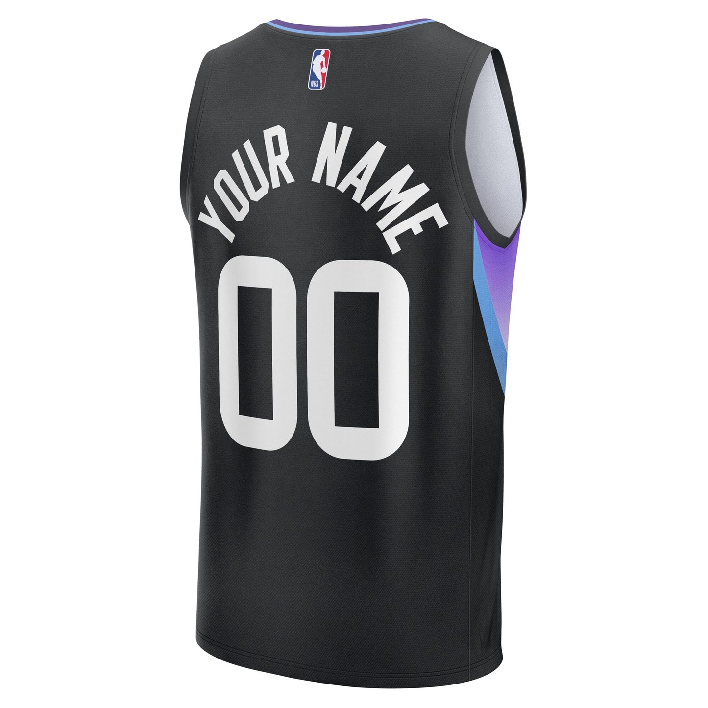Men's Utah Jazz Fanatics Black Fast Break Custom Jersey - Statement Edition