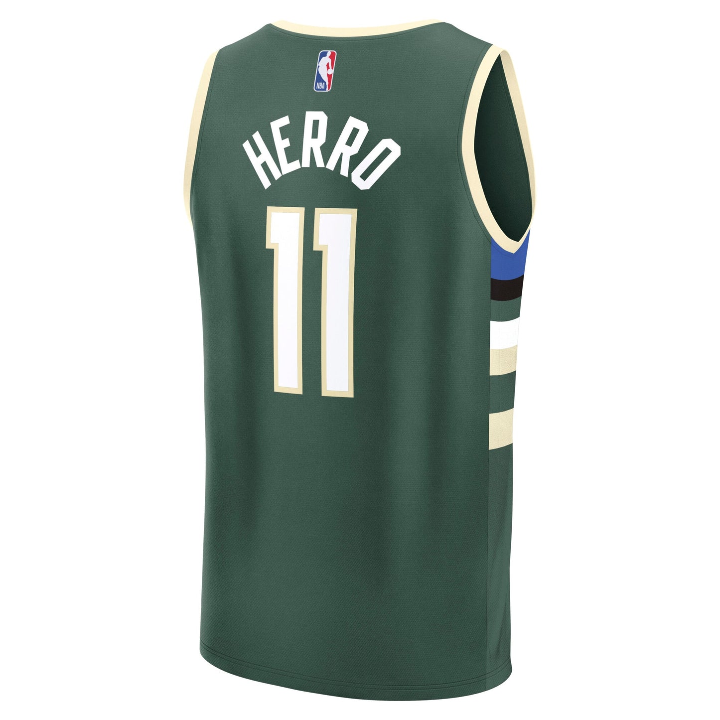 Youth Milwaukee Bucks Tyler Herro Fanatics Hunter Green Fast Break Replica Jersey - Icon Edition