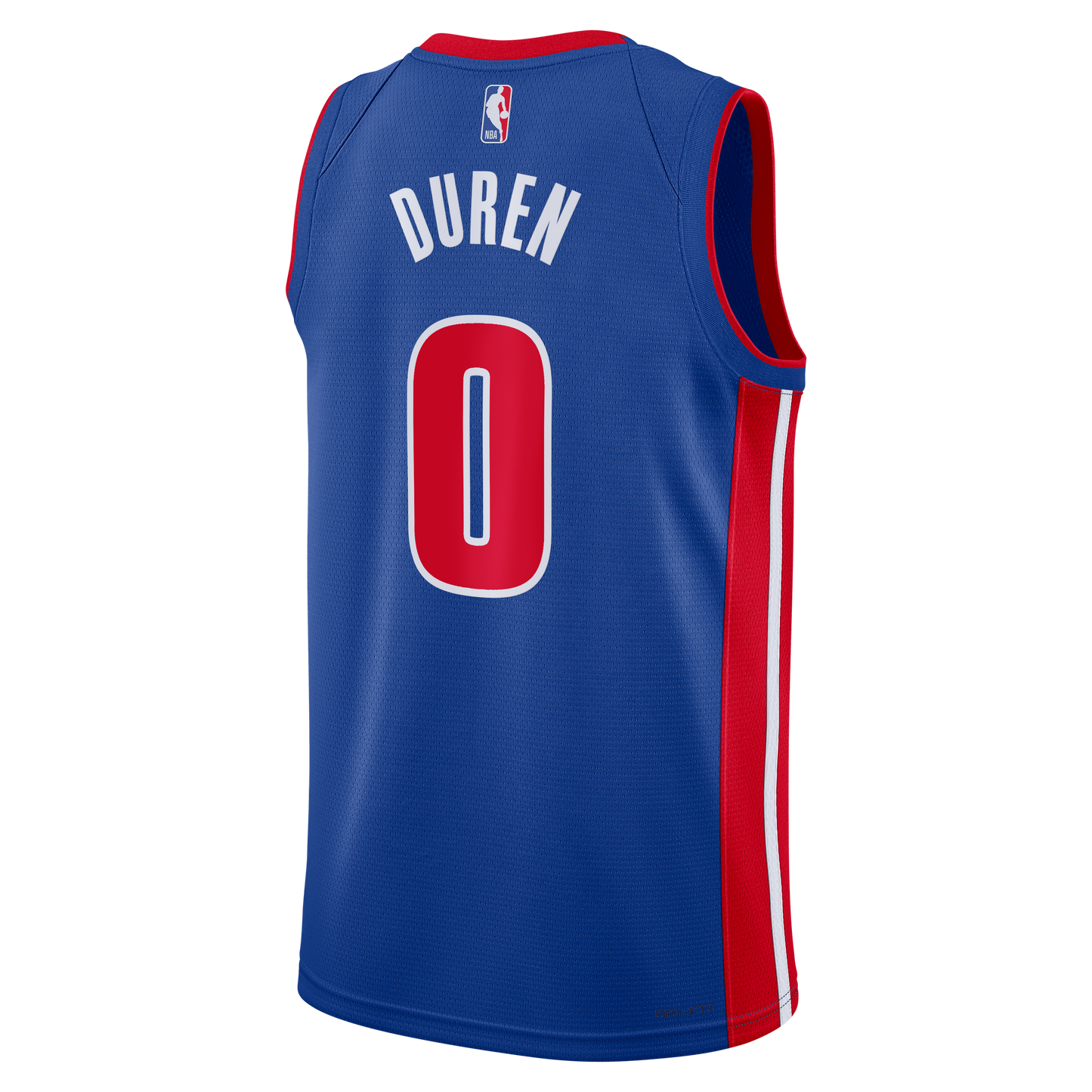 Unisex Detroit Pistons Jalen Duren Nike Blue Swingman Jersey - Icon Edition