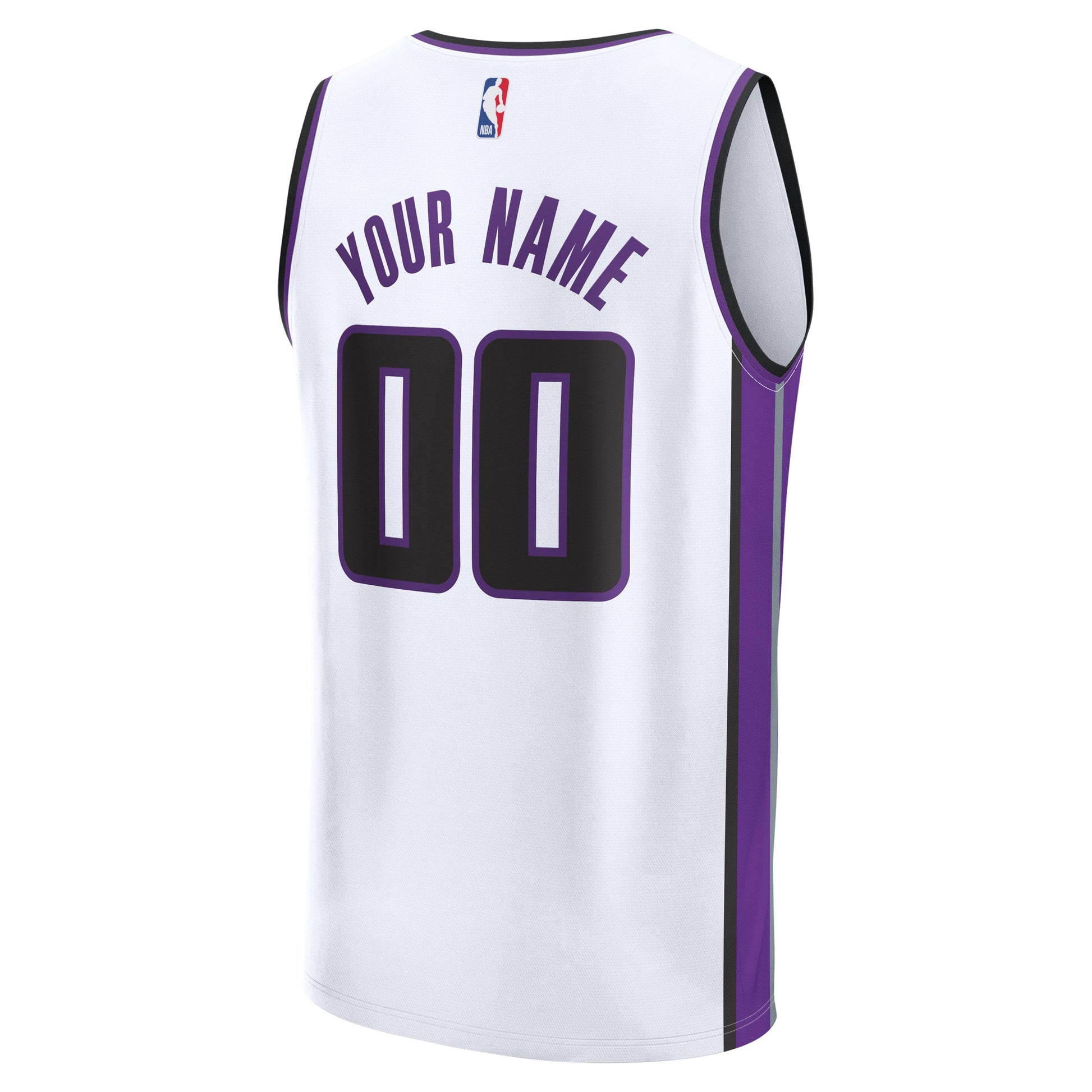 Men's Sacramento Kings Fanatics White Fast Break Custom Jersey - Association Edition