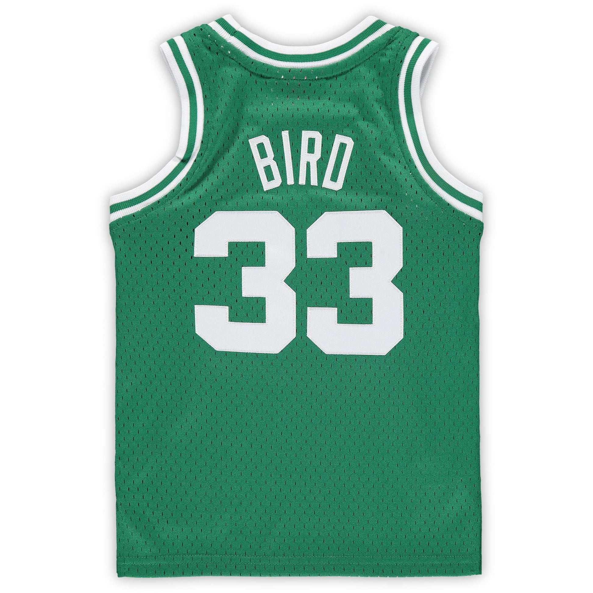 Preschool Boston Celtics Larry Bird Mitchell & Ness Kelly Green 1985/86 Hardwood Classics Throwback Team Jersey