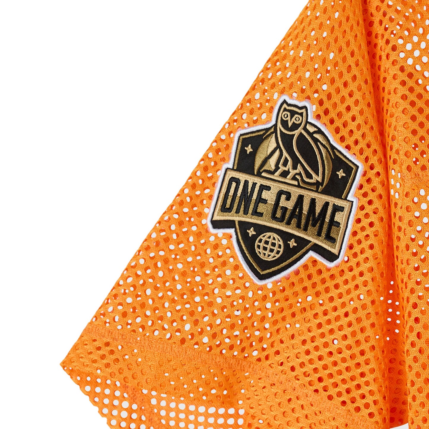 Men's New York Knicks  OVO x NBA Orange Mesh Football Fashion Jersey