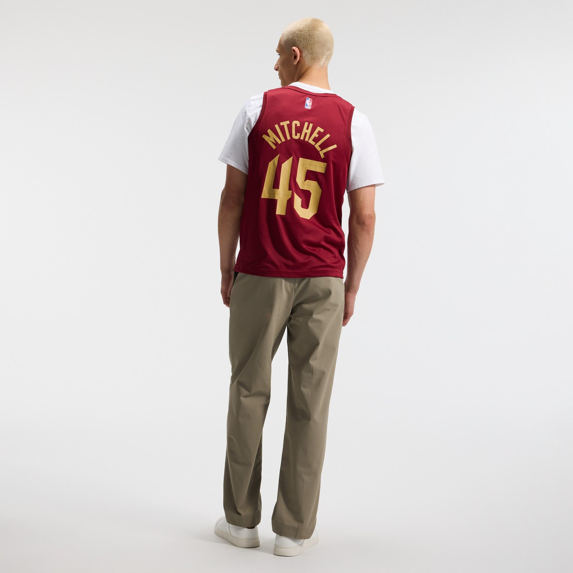 Men's Cleveland Cavaliers Donovan Mitchell Fanatics Wine Fast Break Replica Jersey - Icon Edition