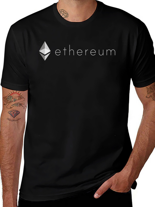 Ethereum Crypto Black T-Shirt - Stylish Blockchain Apparel
