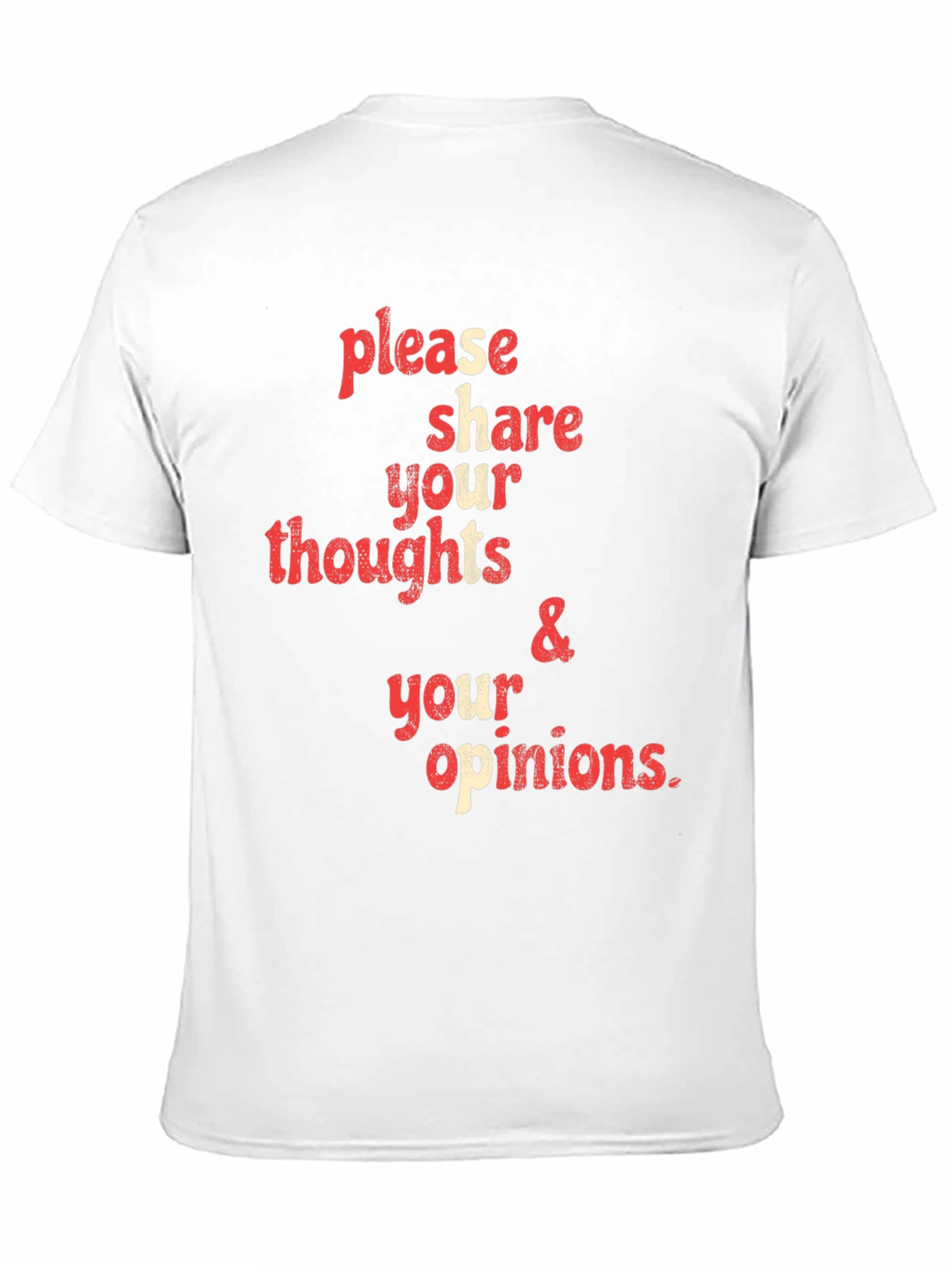 Share Your Thoughts Graphic Tee - Black