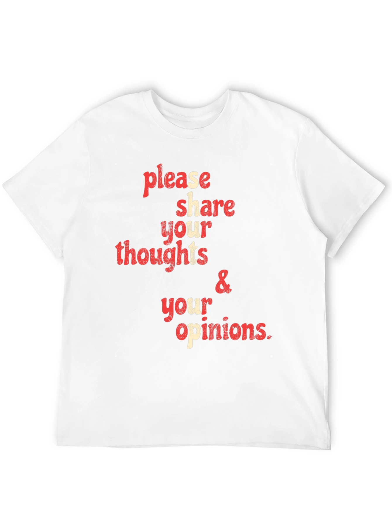 Share Your Thoughts Graphic Tee - Black