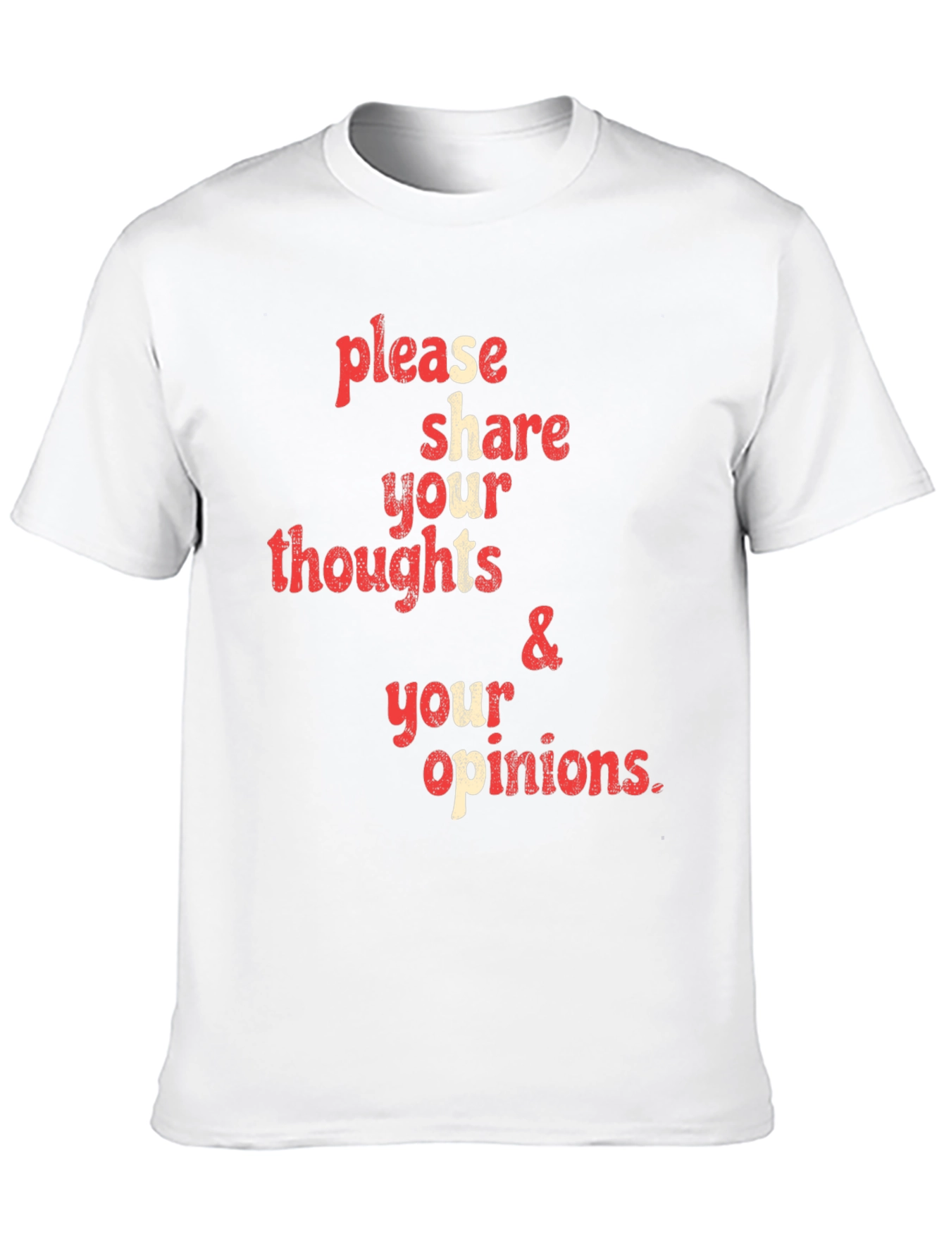 Share Your Thoughts Graphic Tee - Black