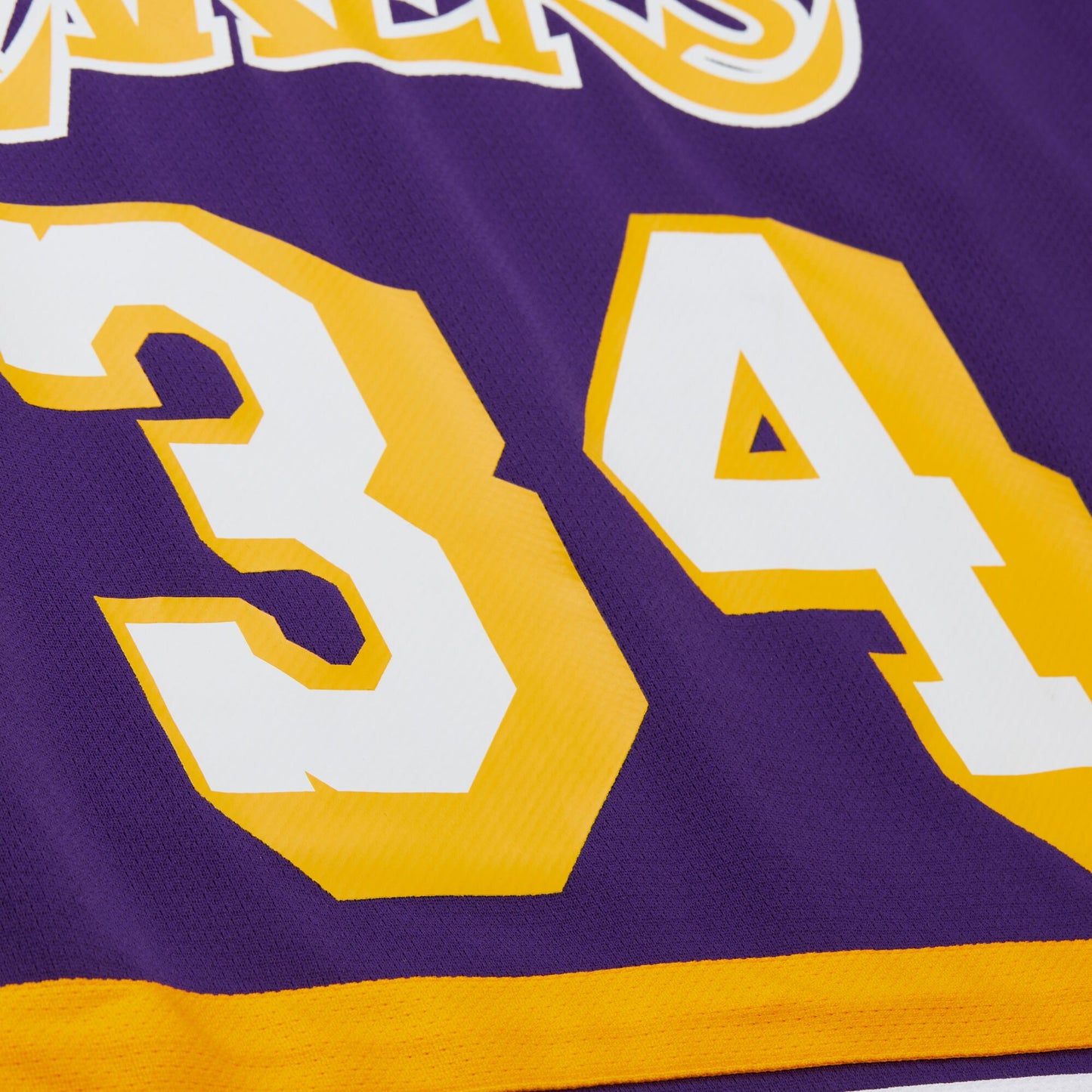 Unisex Los Angeles Lakers Shaquille O'Neal Mitchell & Ness Purple Maxxed Out Fashion Hockey Jersey