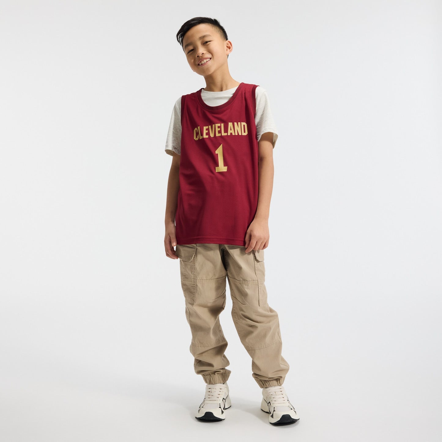Youth Cleveland Cavaliers James Harden Fanatics Wine Fast Break Replica Jersey - Icon Edition