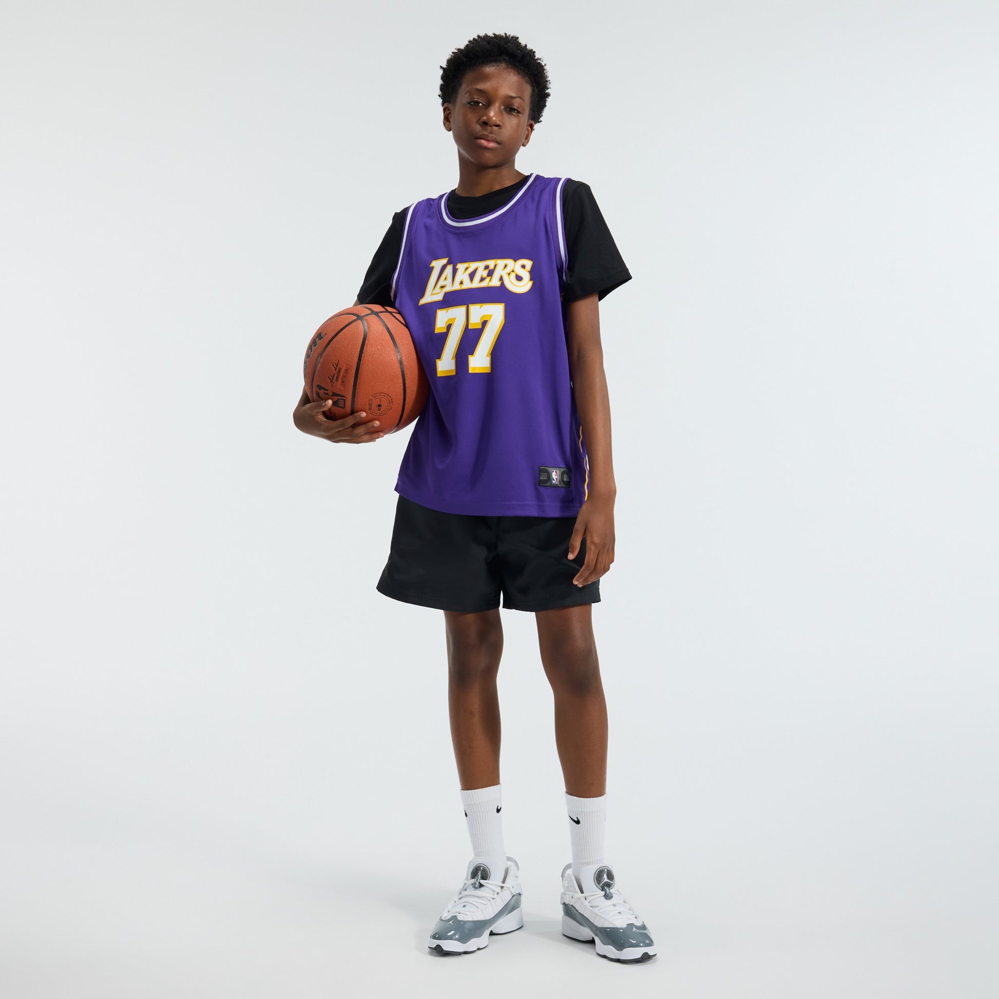 Youth Los Angeles Lakers Luka Dončić Fanatics Purple Fast Break Jersey - Statement Edition