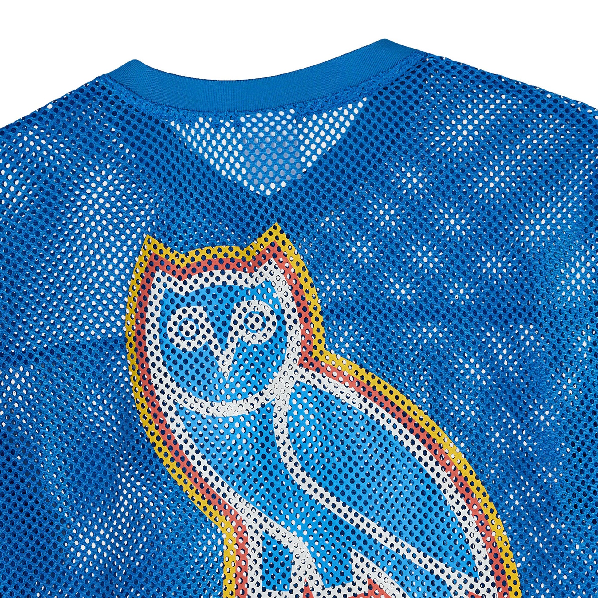 Men's Oklahoma City Thunder  OVO x NBA Blue Mesh Football Fashion Jersey