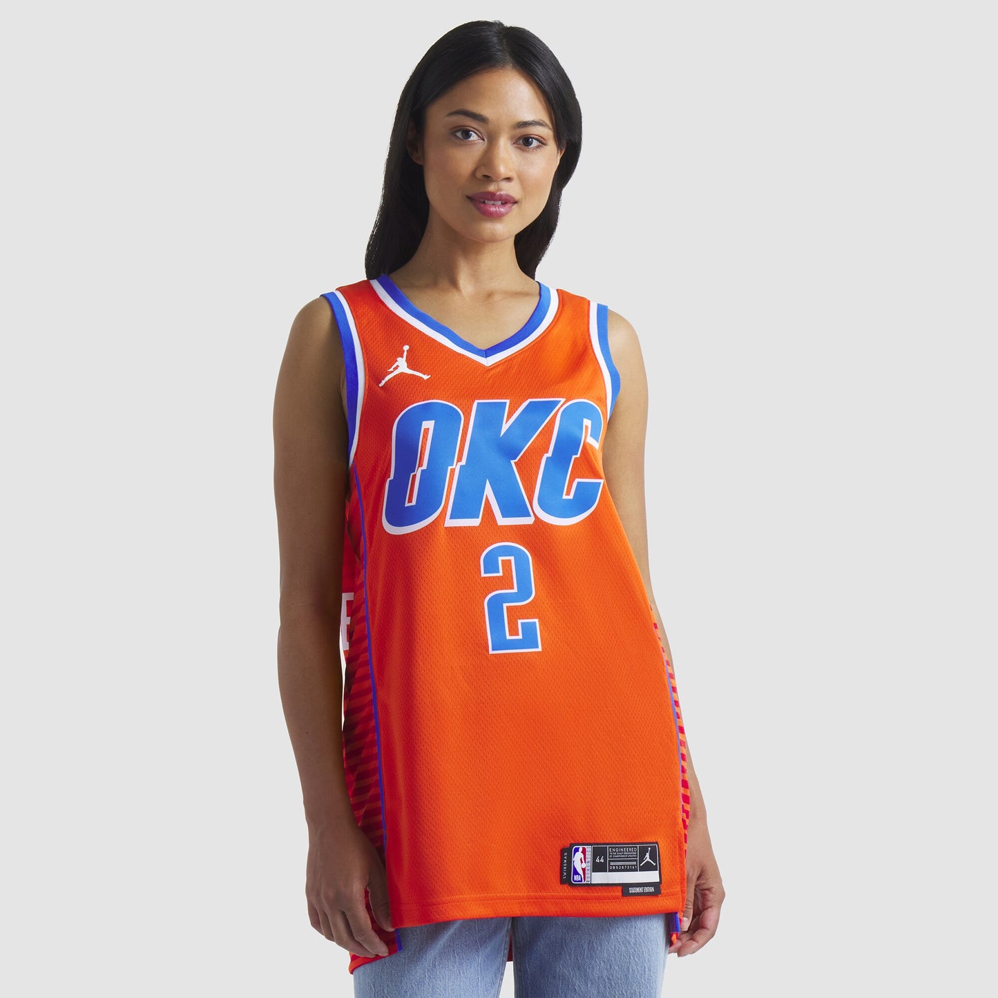 Unisex Oklahoma City Thunder Shai Gilgeous-Alexander Jordan Brand Orange Swingman Jersey - Statement Edition