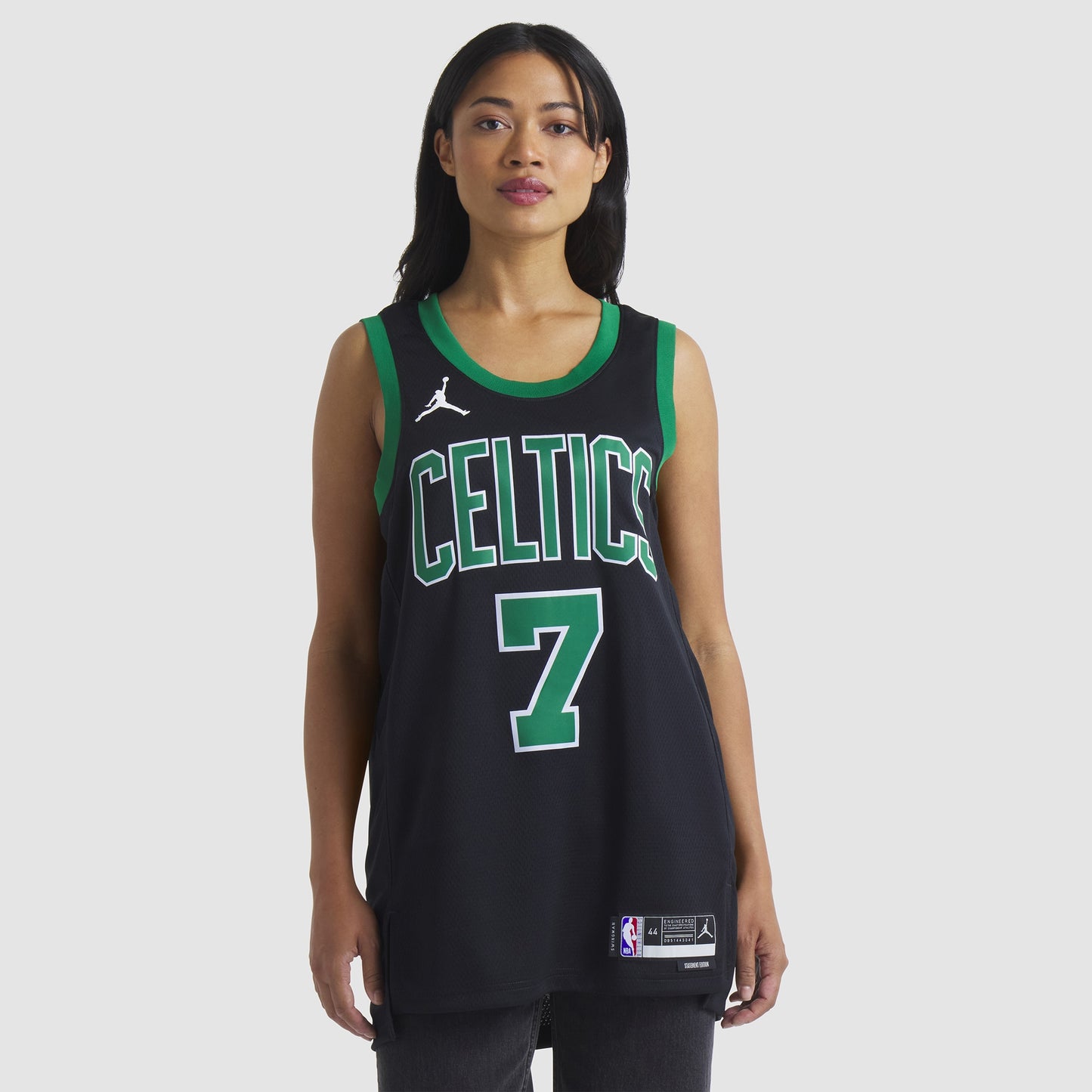 Unisex Boston Celtics Jaylen Brown Jordan Brand Black Swingman Jersey - Statement Edition