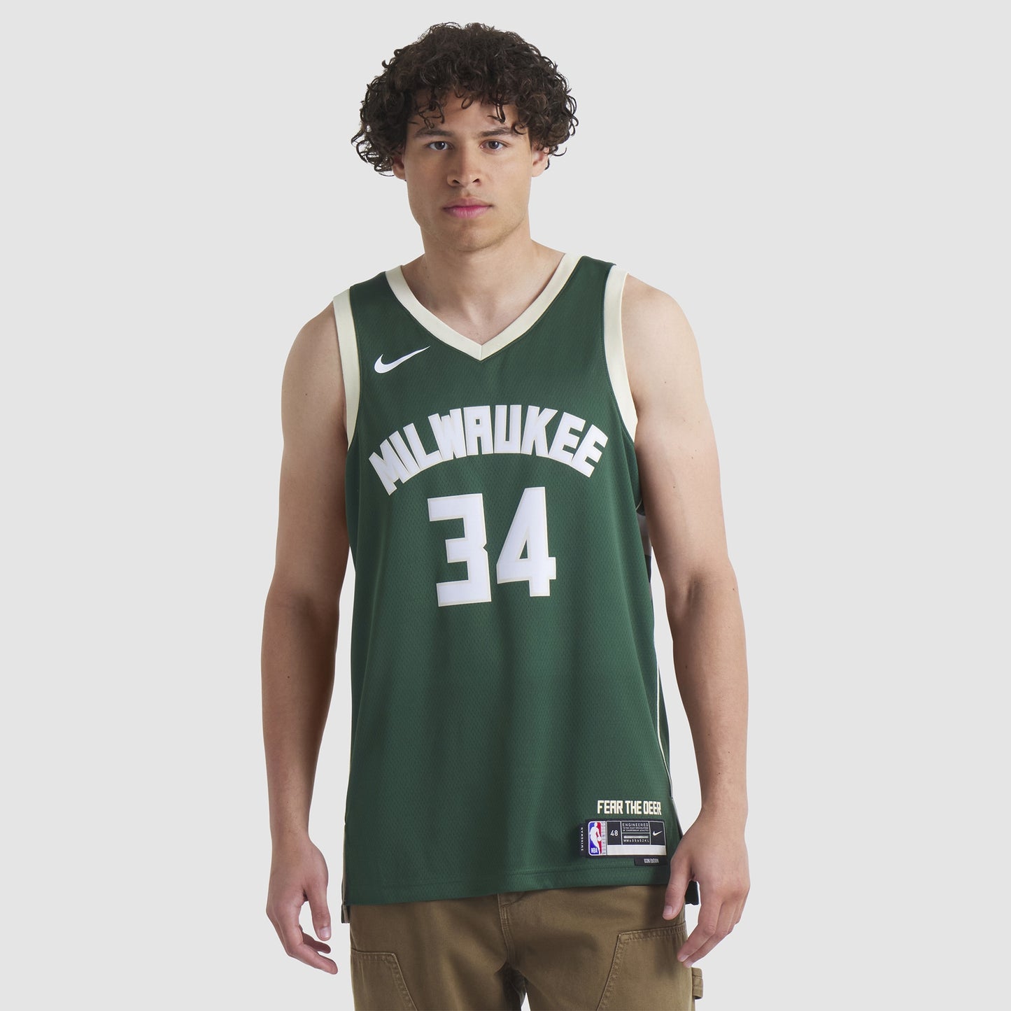 Unisex Milwaukee Bucks Giannis Antetokounmpo Nike Hunter Green Swingman Jersey - Icon Edition