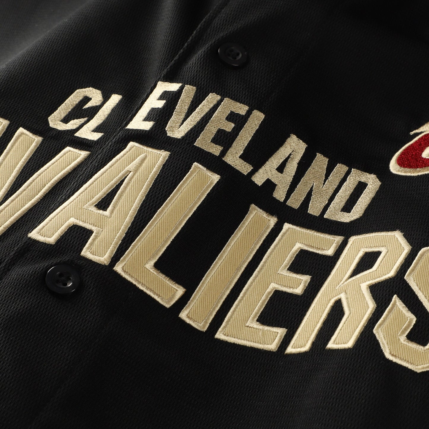 Men's Cleveland Cavaliers Fanatics Black Big & Tall Pop Full-Button Jersey