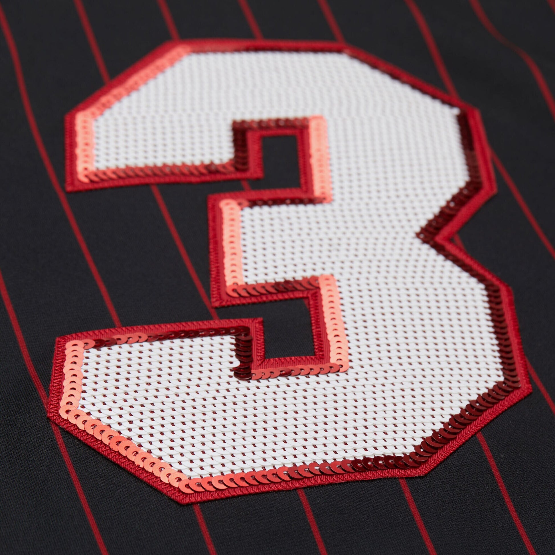 Women's Miami Heat Dwyane Wade Mitchell & Ness x DANNIJO Black Cropped Football Fashion Jersey