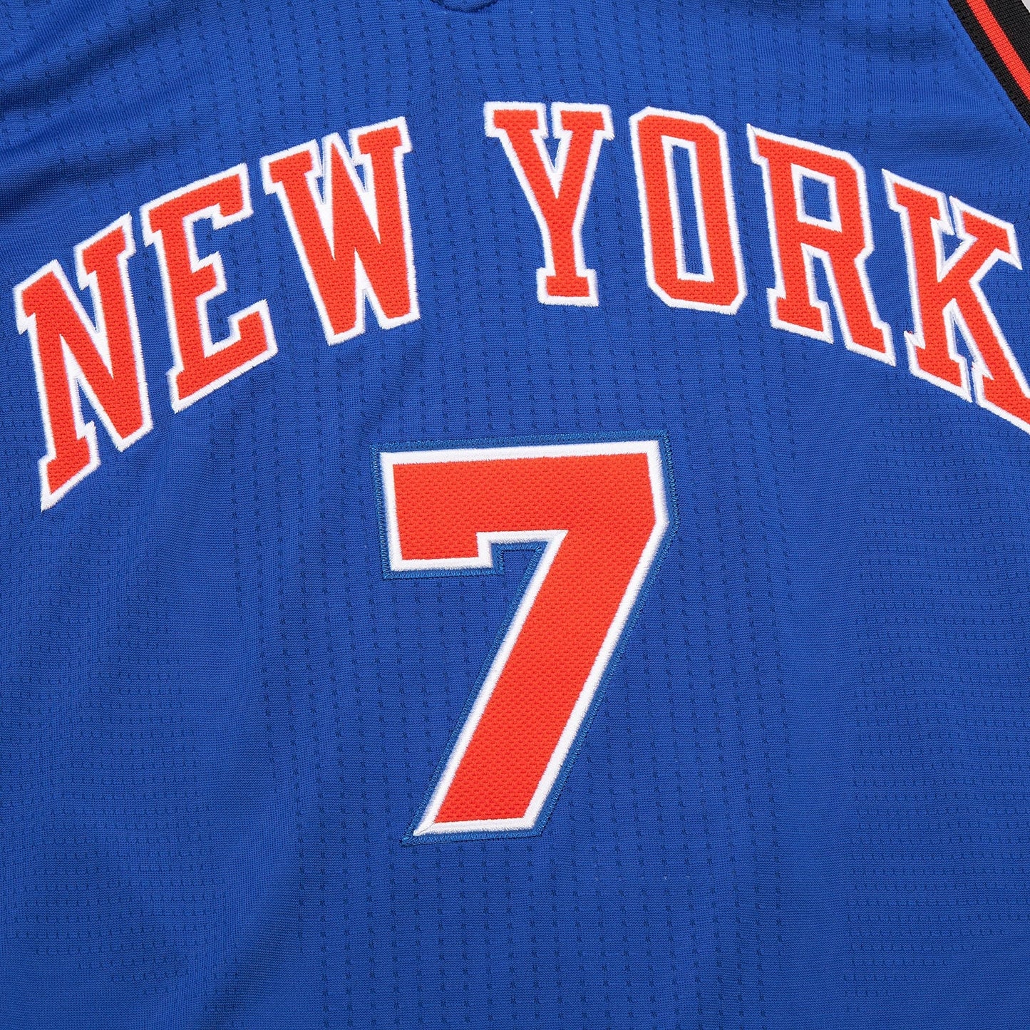 Men's New York Knicks Carmelo Anthony Mitchell & Ness Blue 2010/11 Hardwood Classics Authentic Jersey