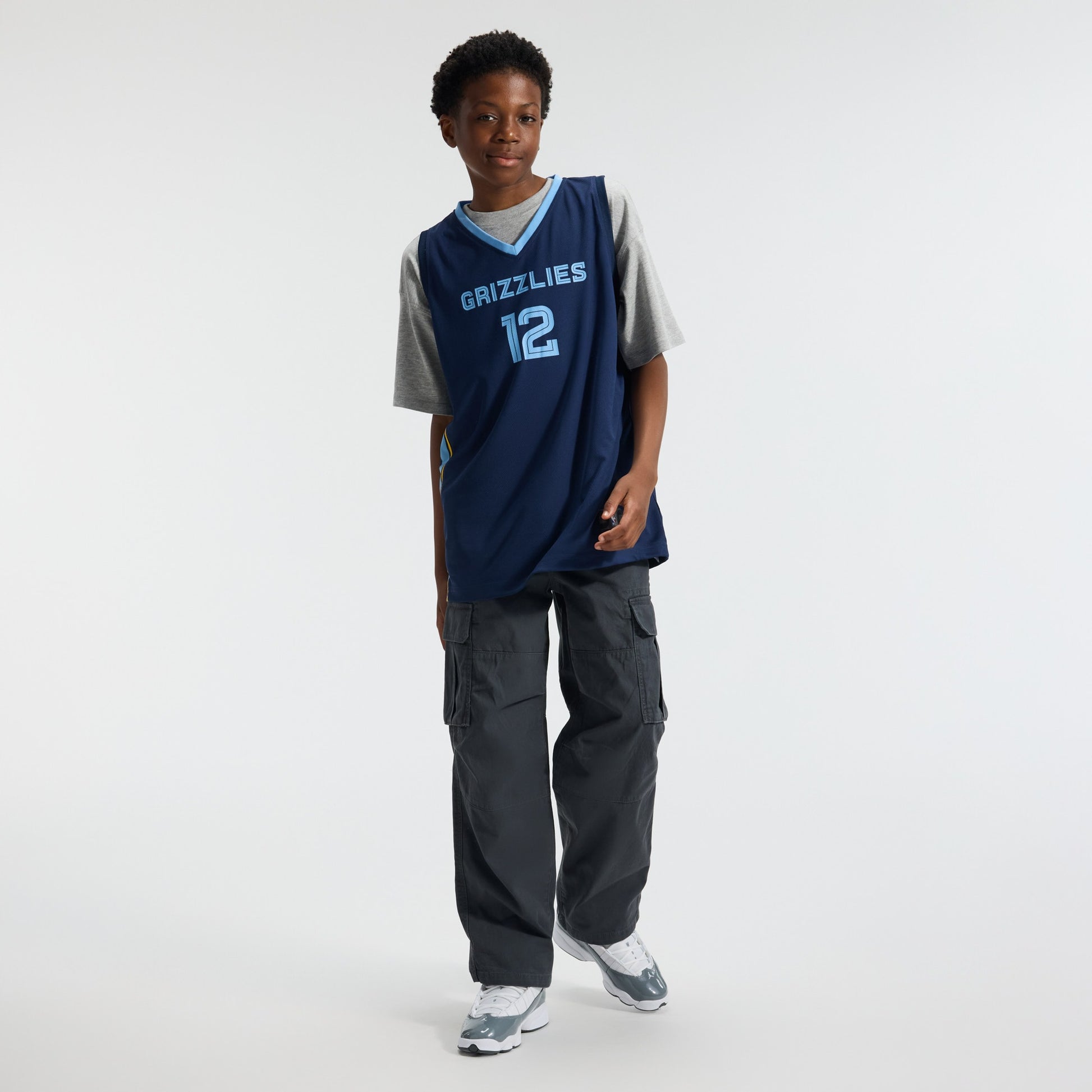 Youth Memphis Grizzlies Ja Morant Fanatics Navy Fast Break Replica Player Jersey - Icon Edition