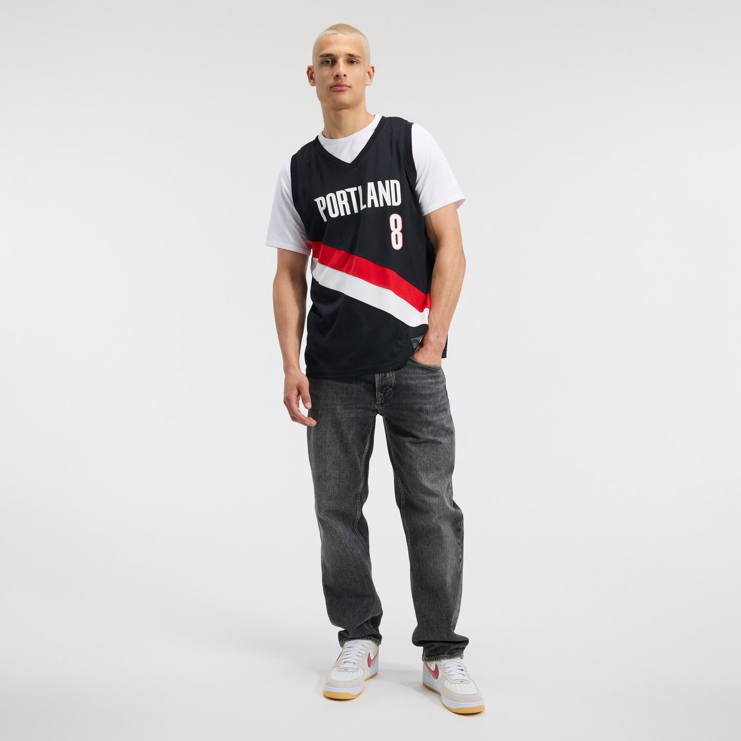Men's Portland Trail Blazers Deni Avdija Fanatics Black Fast Break Replica Jersey - Icon Edition