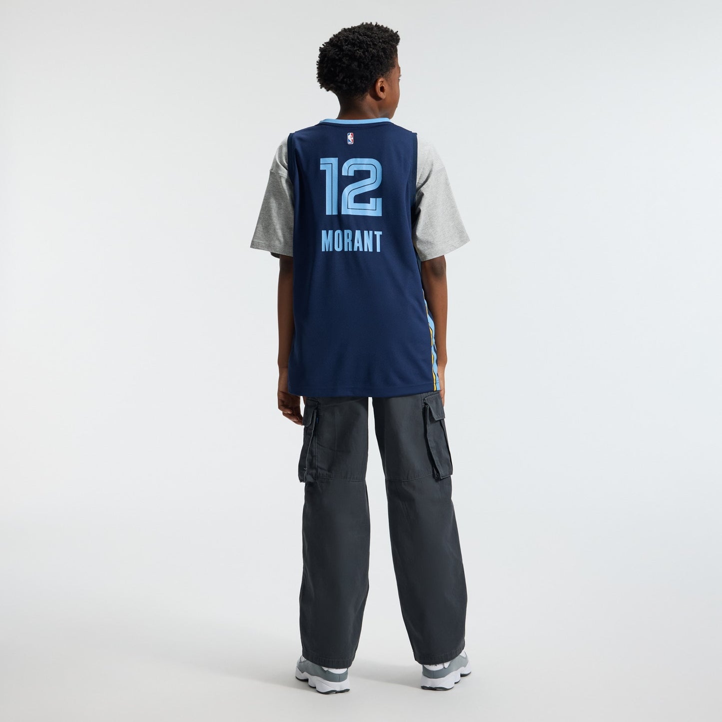 Youth Memphis Grizzlies Ja Morant Fanatics Navy Fast Break Replica Player Jersey - Icon Edition