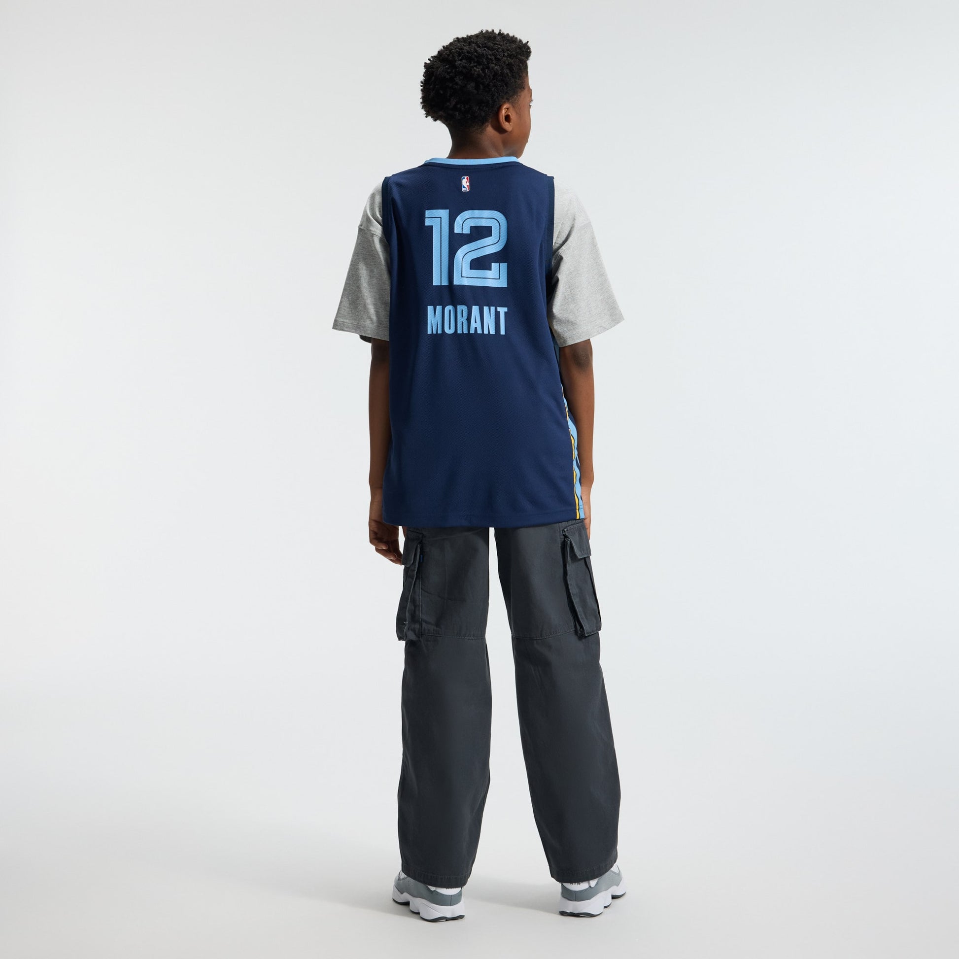 Youth Memphis Grizzlies Ja Morant Fanatics Navy Fast Break Replica Player Jersey - Icon Edition