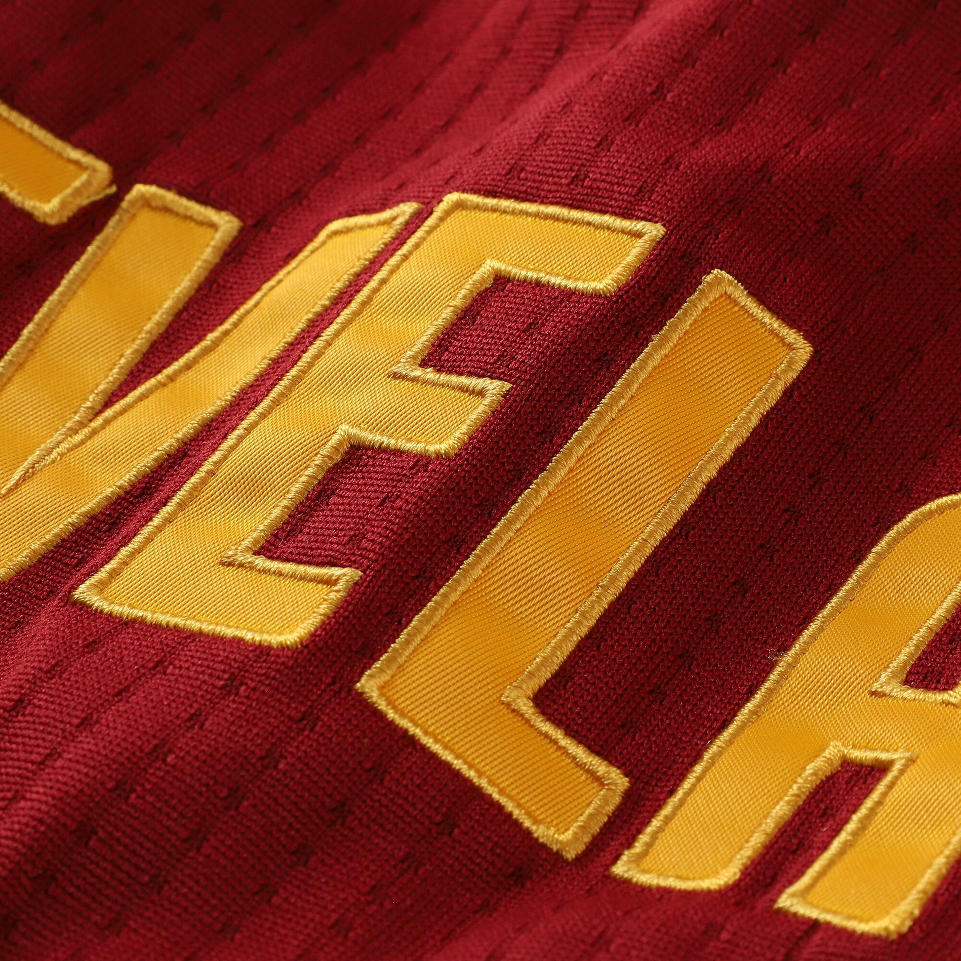Men's Cleveland Cavaliers LeBron James Mitchell & Ness Wine Hardwood Classics 2015/16 Authentic Jersey