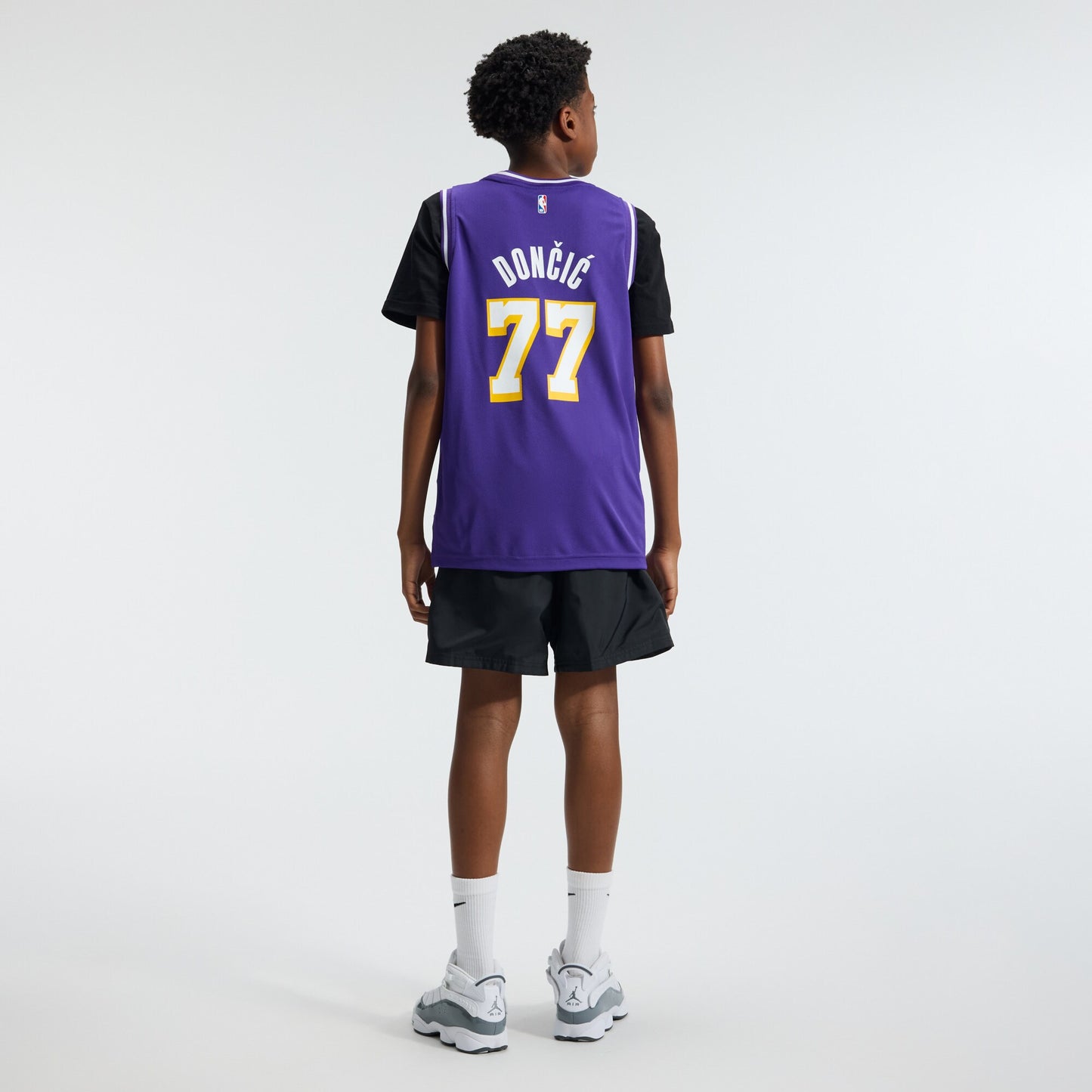 Youth Los Angeles Lakers Luka Dončić Fanatics Purple Fast Break Jersey - Statement Edition