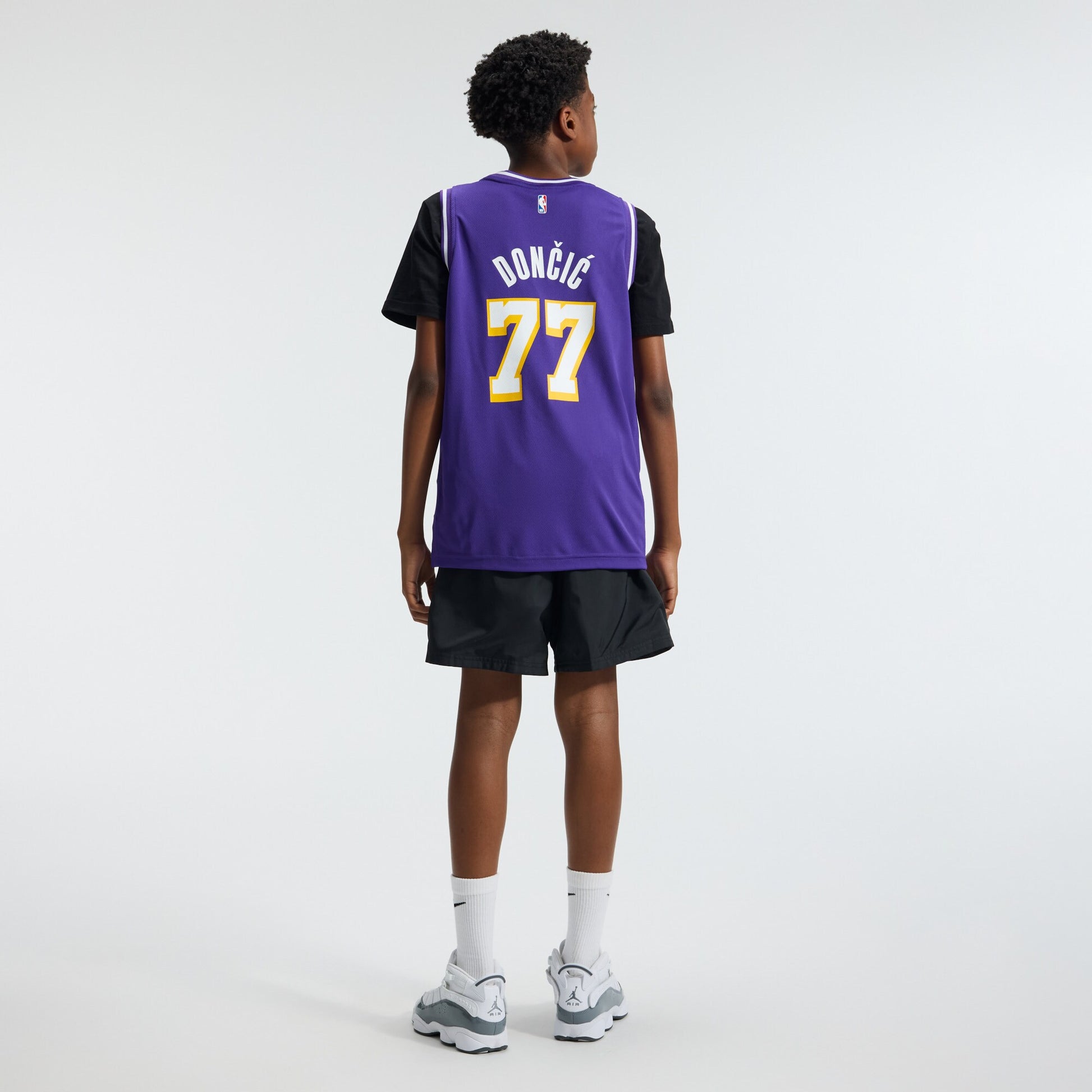 Youth Los Angeles Lakers Luka Dončić Fanatics Purple Fast Break Jersey - Statement Edition