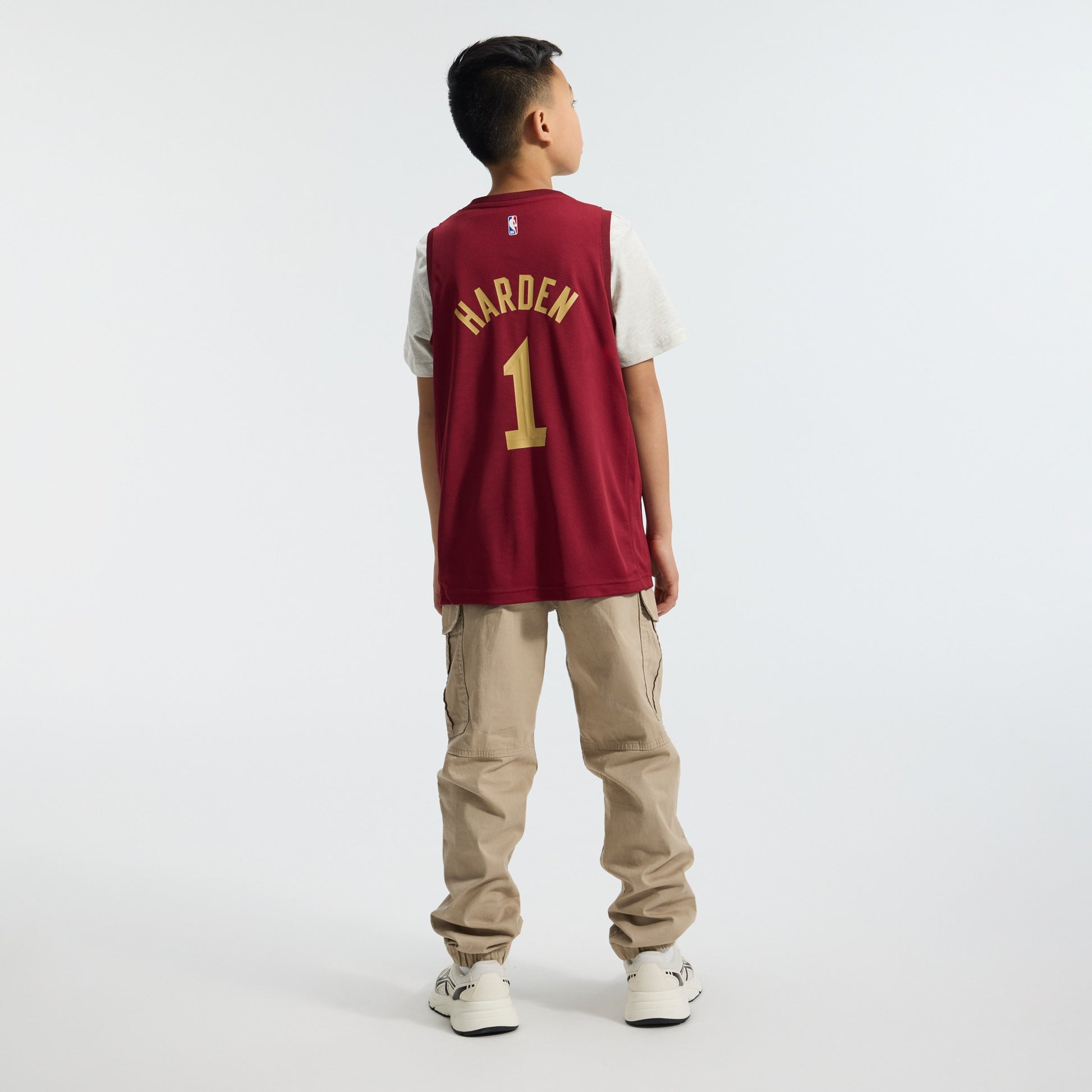 Youth Cleveland Cavaliers James Harden Fanatics Wine Fast Break Replica Jersey - Icon Edition